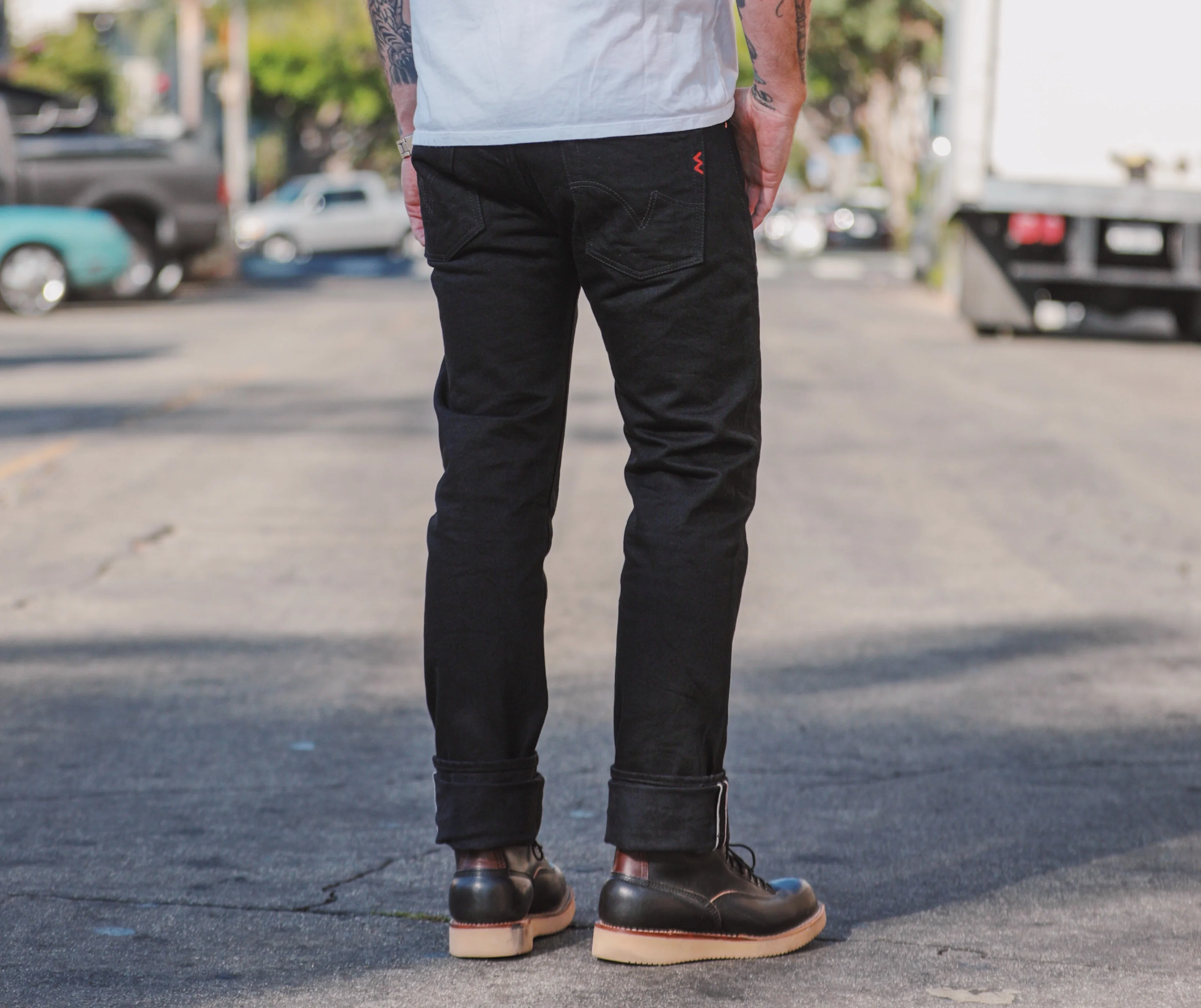 Iron Heart 14oz IH-777S-142bb Super Slim Jean Black - Image 3