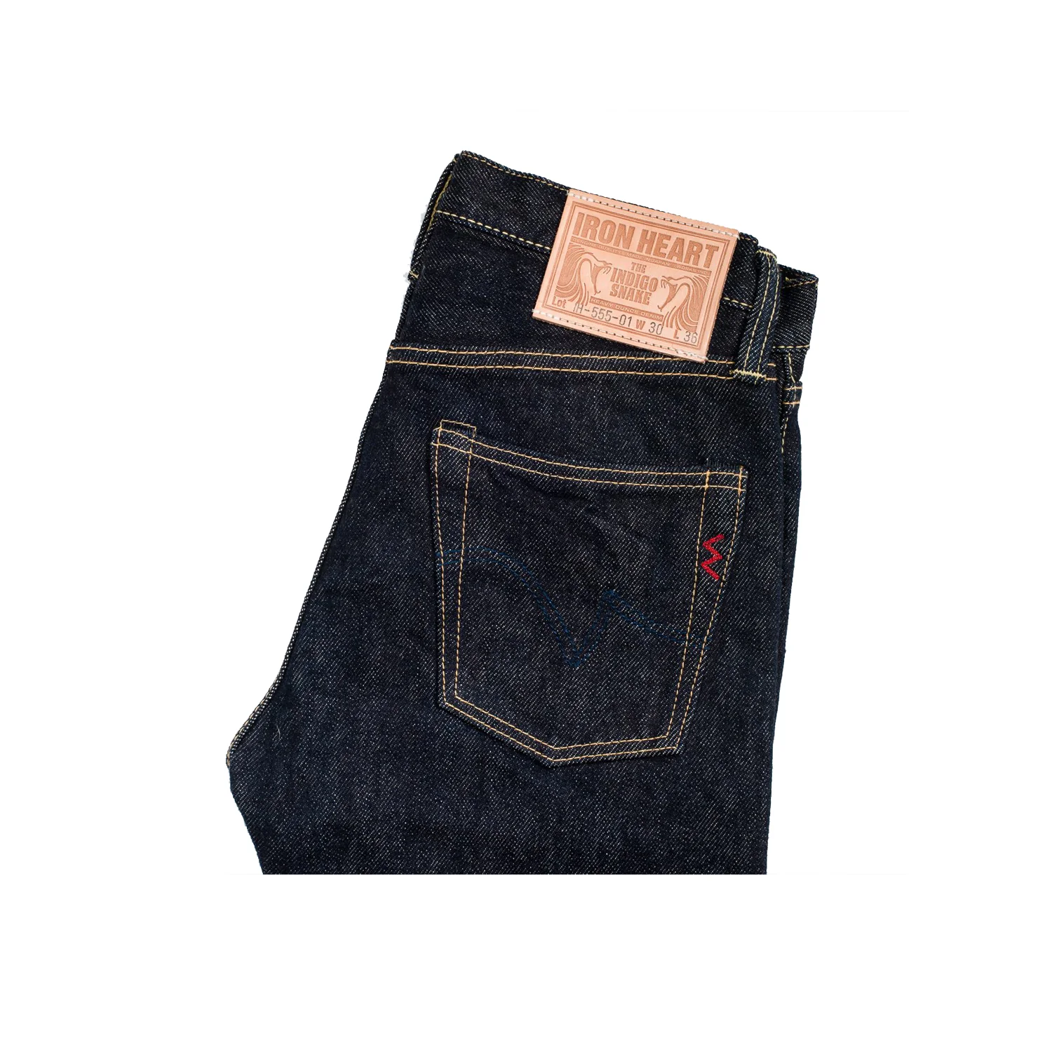Iron Heart 21oz IH-555S-21 Super Slim Jean Indigo - Image 10