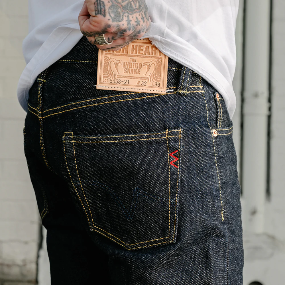 Iron Heart 21oz IH-555S-21 Super Slim Jean Indigo - Image 4