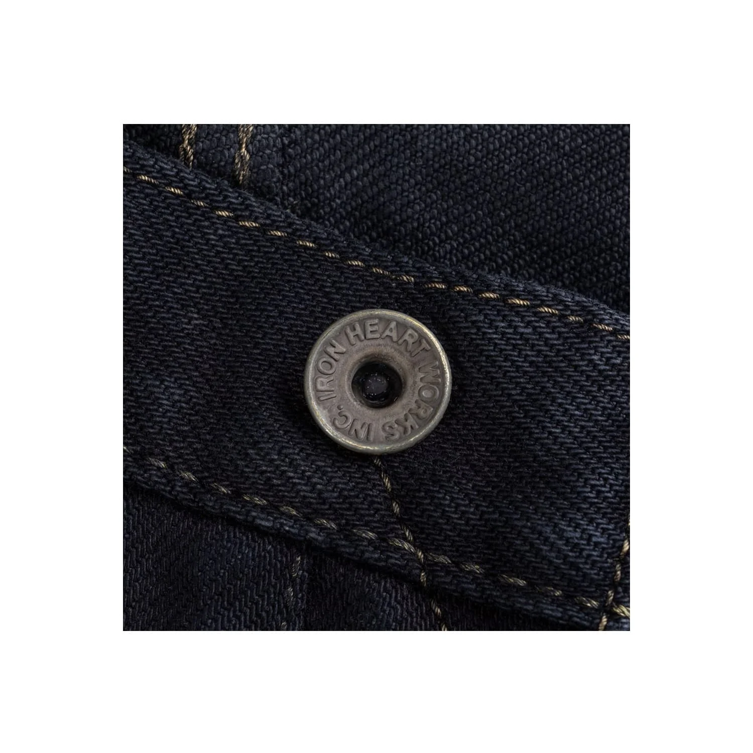 Iron Heart IH-777S-21OD 21oz Super Slim Tapered Jean Indigo Overdyed Black - Image 7
