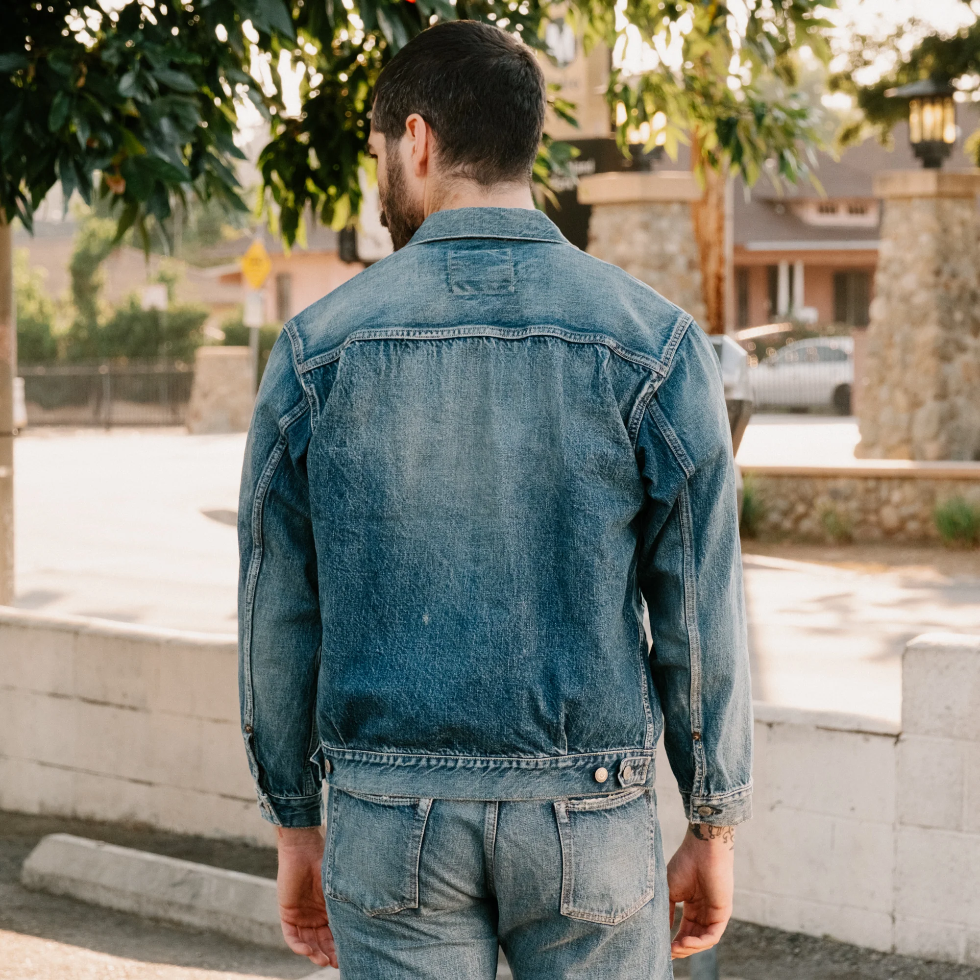 Full Count 2978-2102 Dartfold Type 2 Denim Jacket Washed Indigo - Image 4