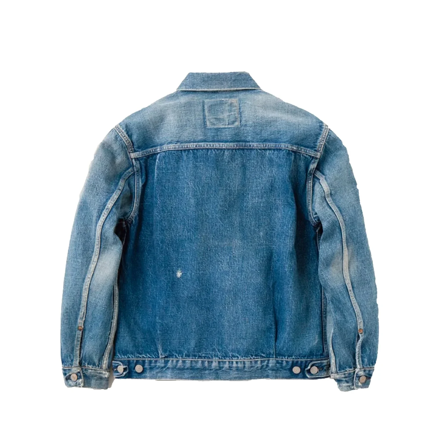 Full Count 2978-2102 Dartfold Type 2 Denim Jacket Washed Indigo - Image 6