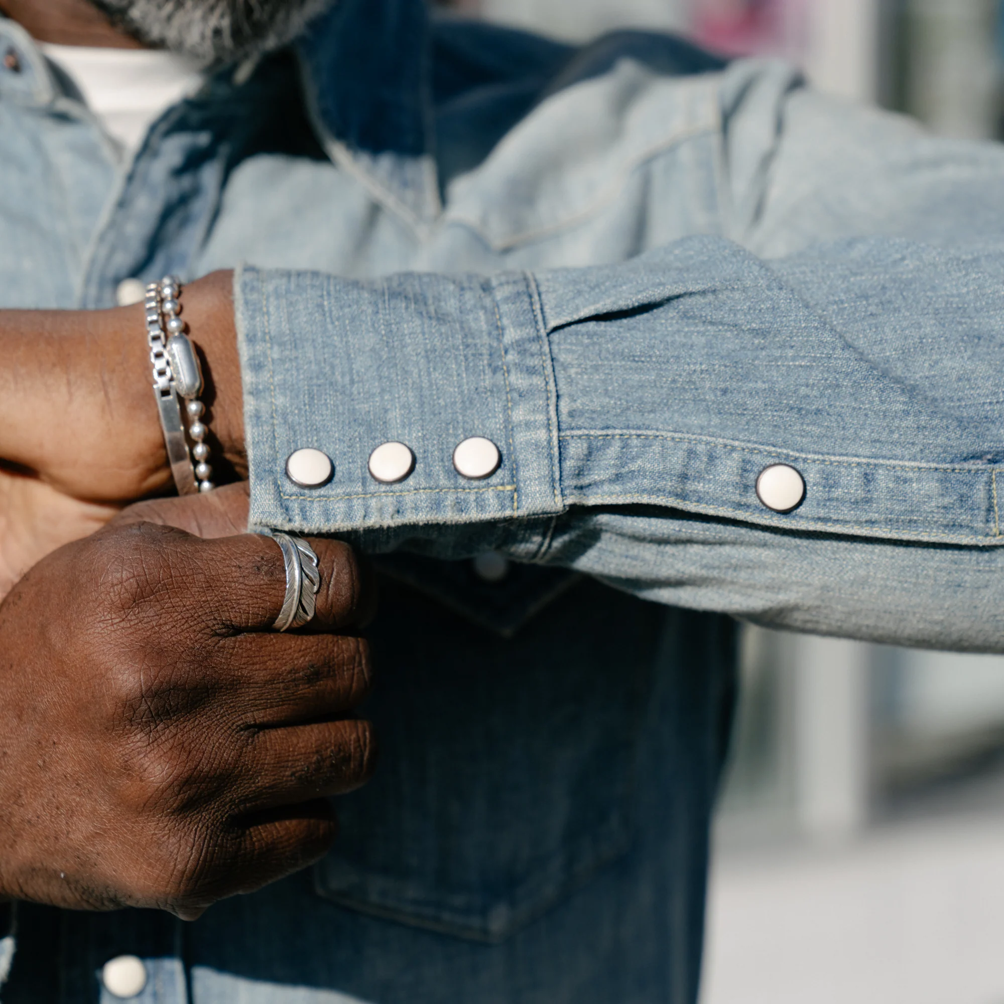 Full Count 4894HW Denim Western Shirt Hand Wash - Image 5