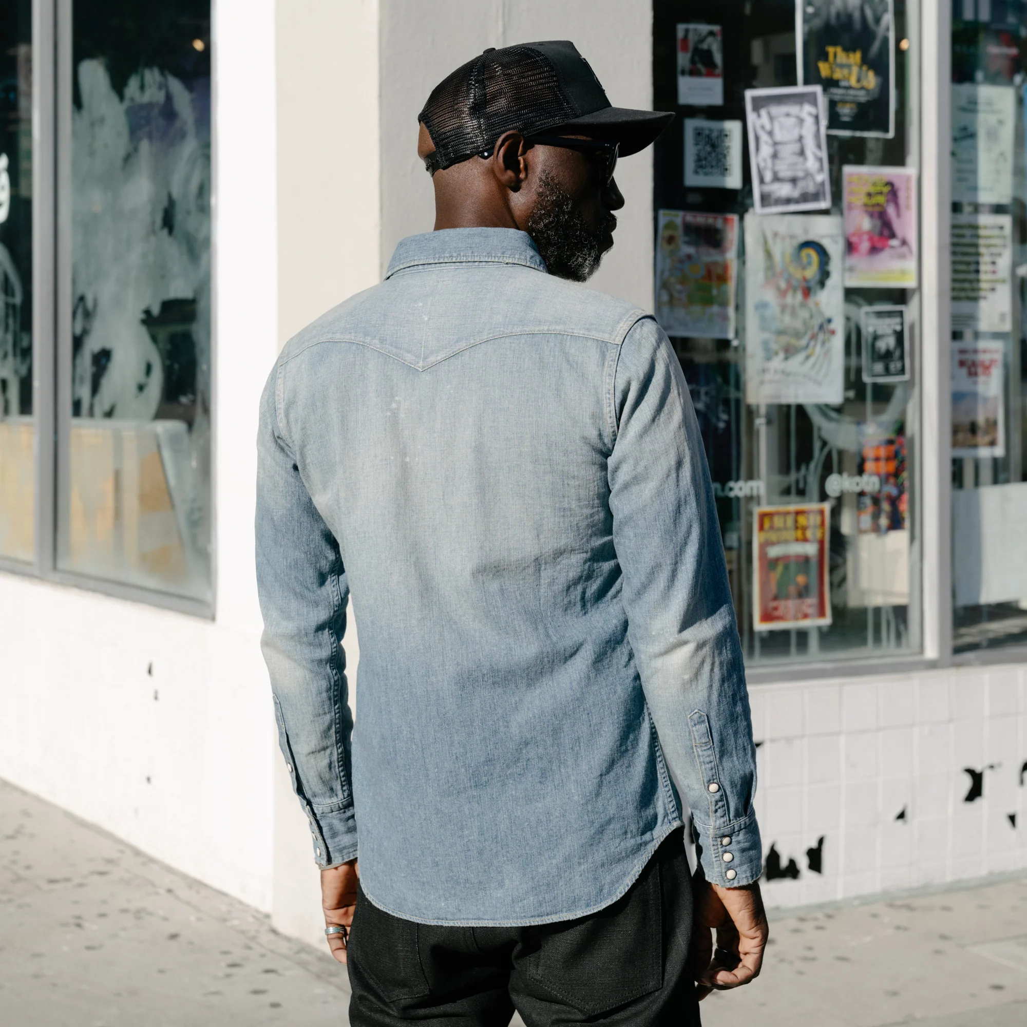 Full Count 4894HW Denim Western Shirt Hand Wash - Image 6