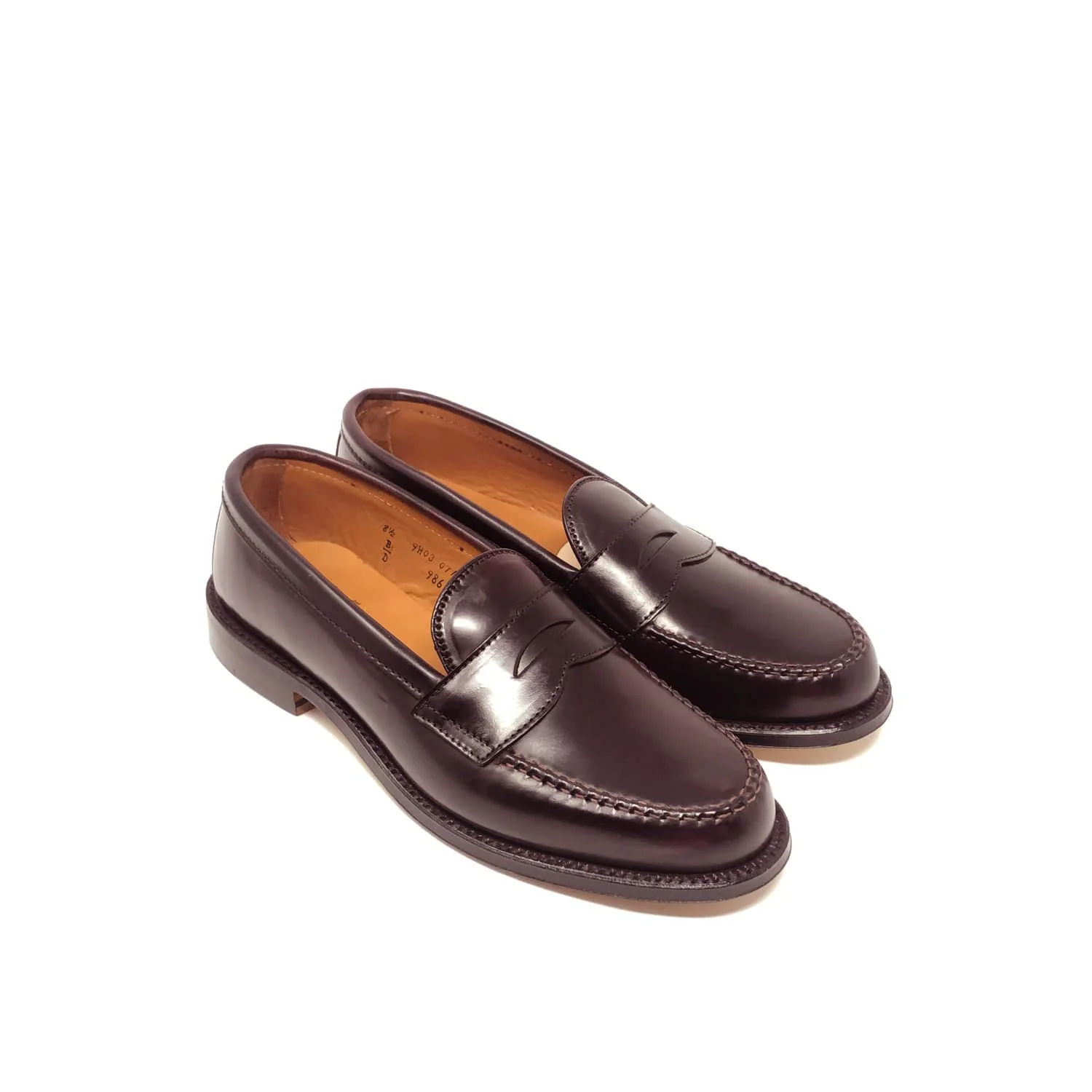 Alden 986 Handsewn Penny Loafer Color 8 Shell Cordovan - Image 4