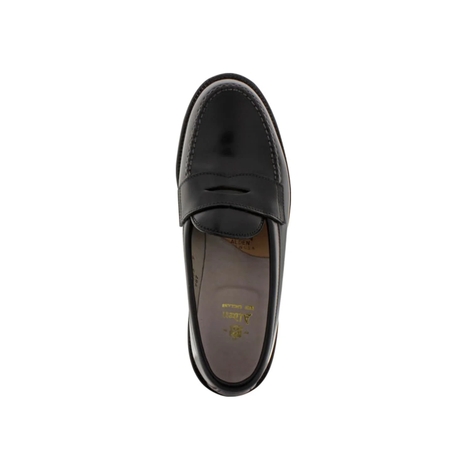 Alden 987 Handsewn Penny Loafer Black Shell Cordovan - Image 4