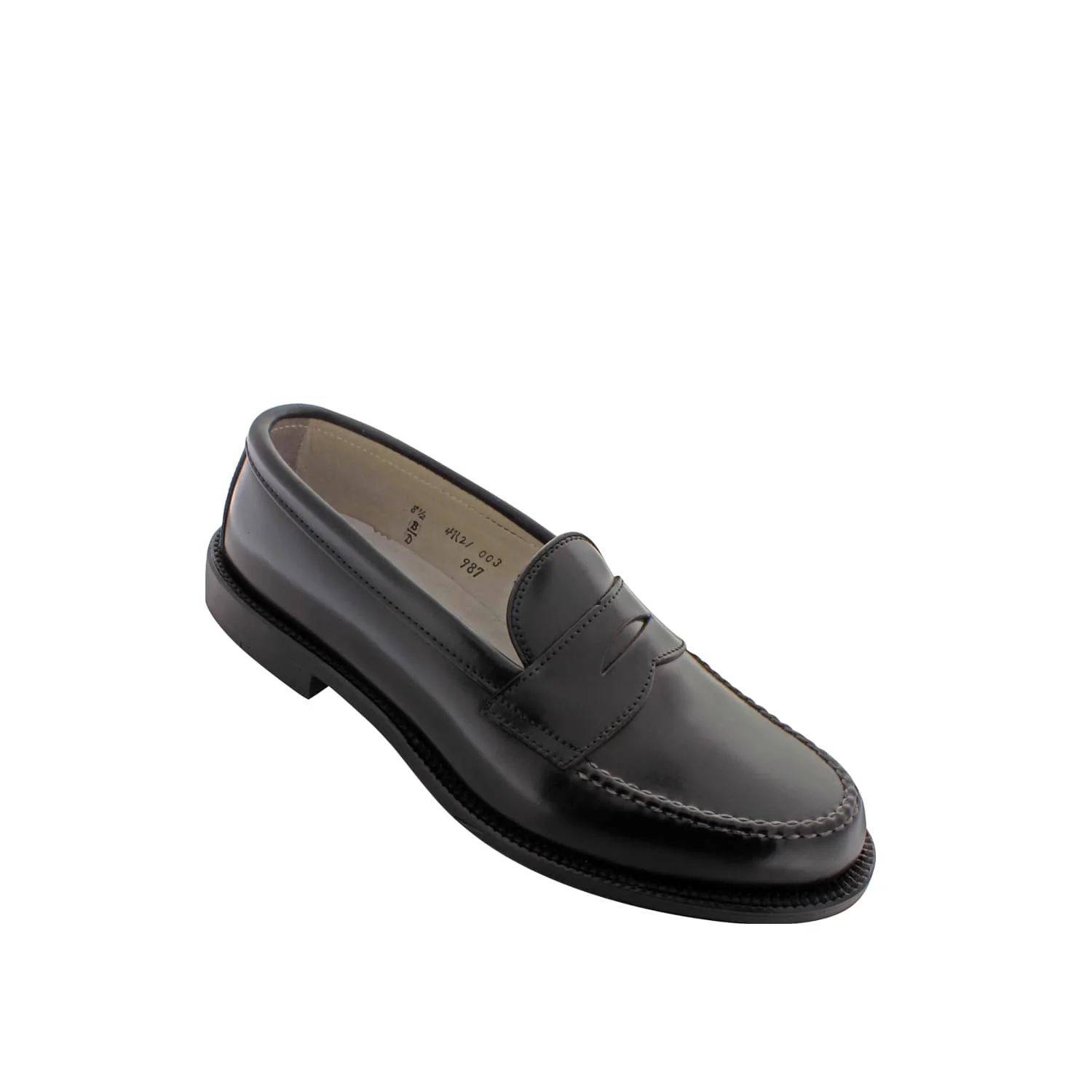 Alden 987 Handsewn Penny Loafer Black Shell Cordovan - Image 5