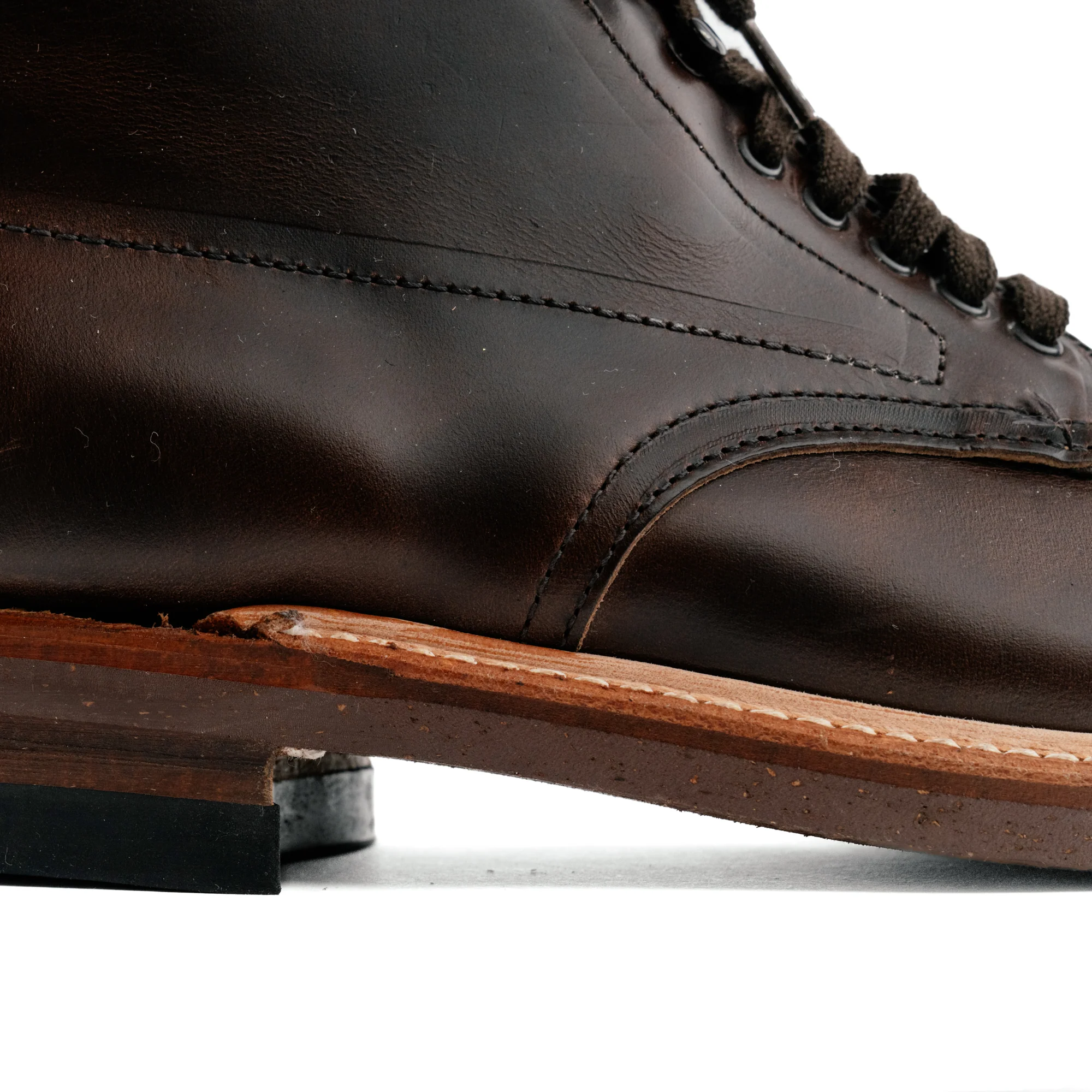 Alden 403 Indy Boot Brown Aniline Pull-Up - Image 5