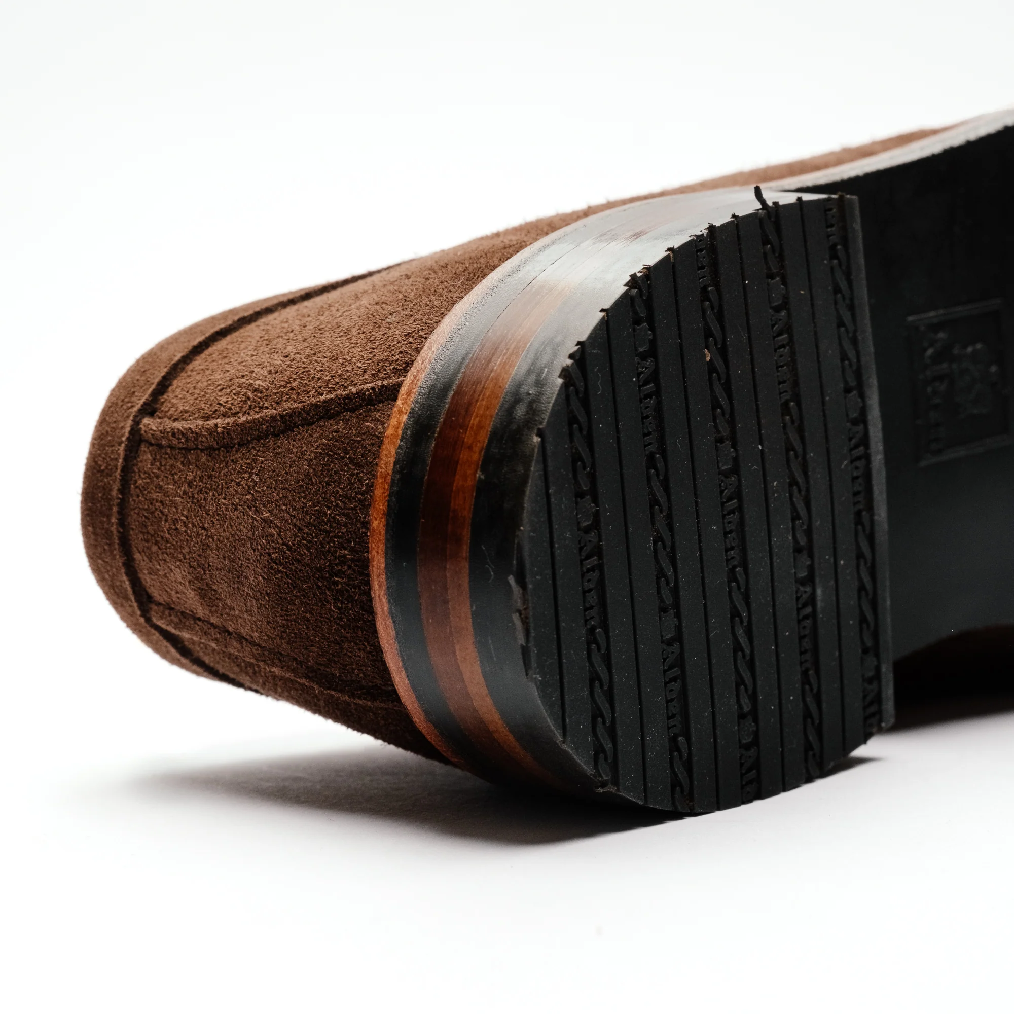 Alden 6224L Unlined Penny Loafer Dark Brown Suede - Image 7