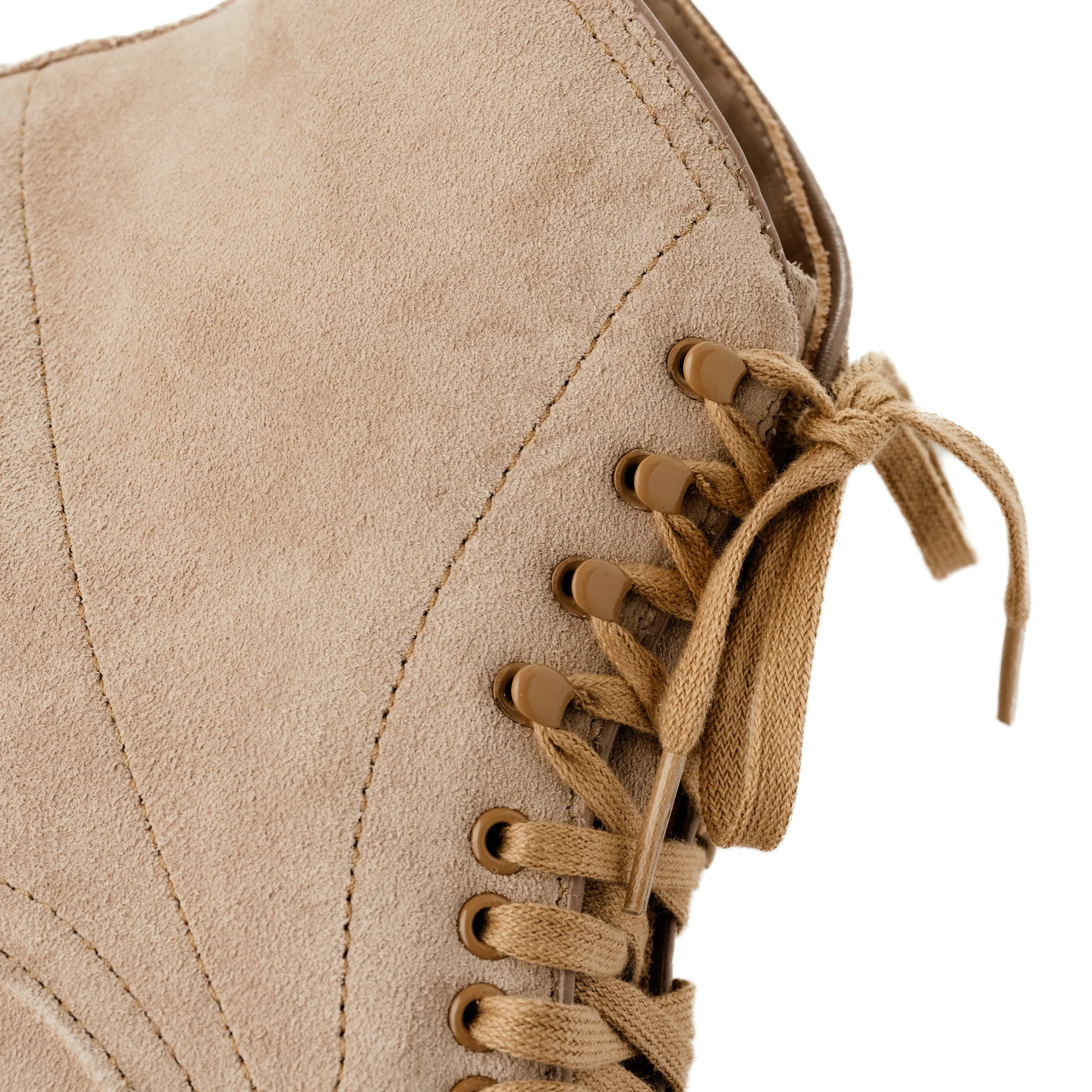 Alden x Snake Oil Provisions Lestat Plain Toe Boot Milkshake Suede - Image 4