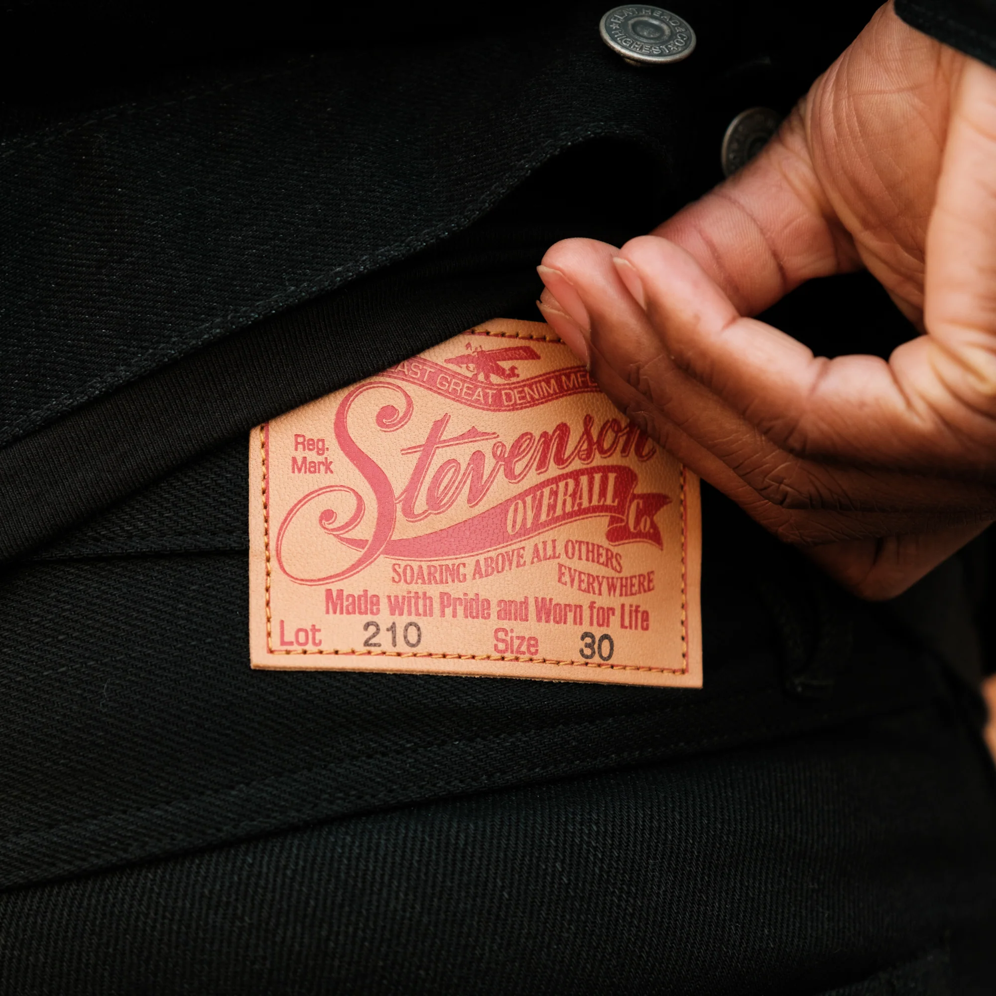 Stevenson Overall Co. Big Sur 210 Jean Black - Image 6