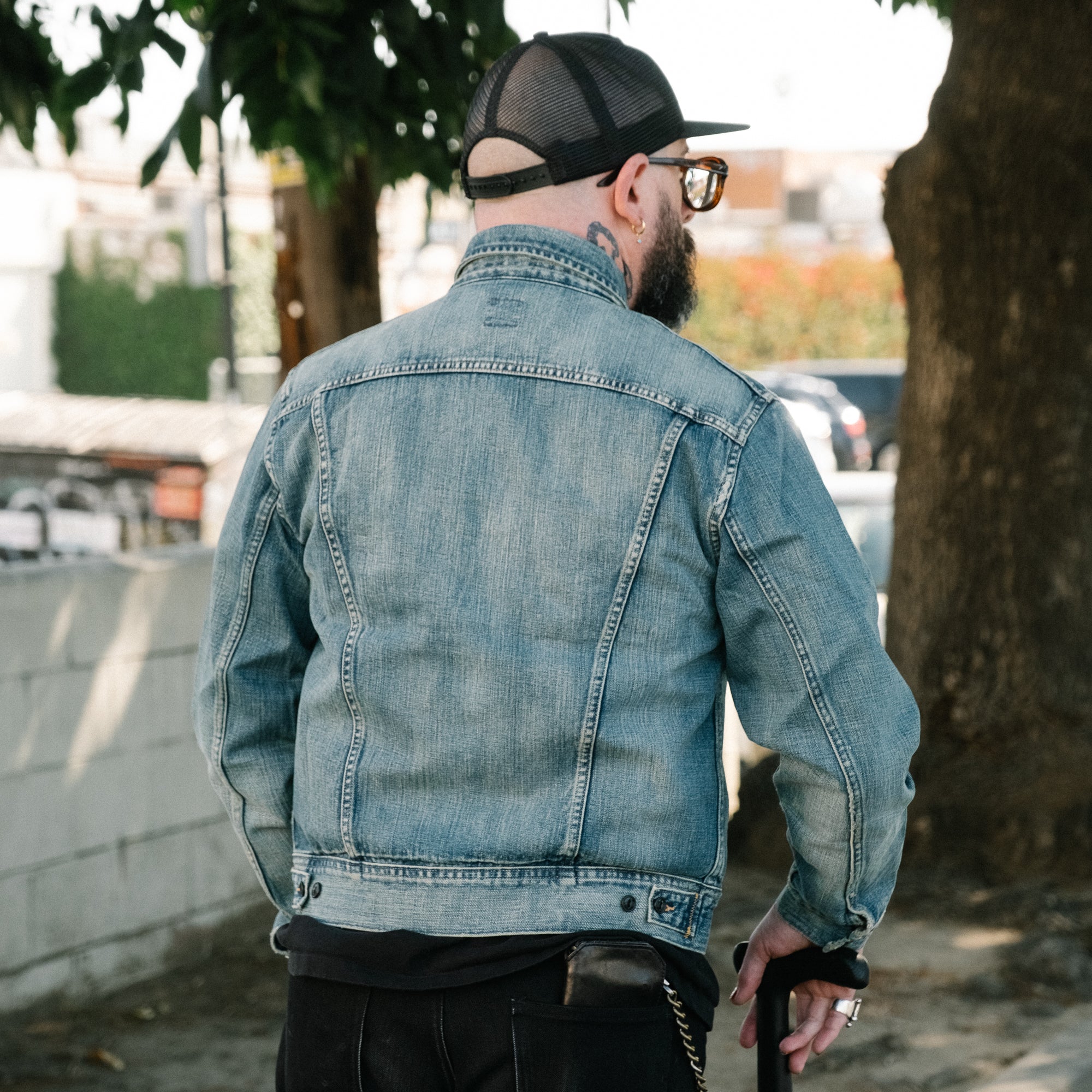 RRL Leeland Indigo Denim Trucker Jacket - Image 3