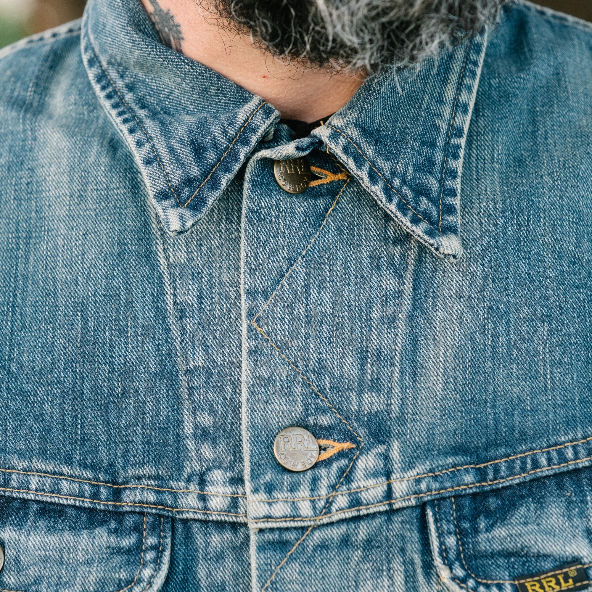 RRL Leeland Indigo Denim Trucker Jacket - Image 5