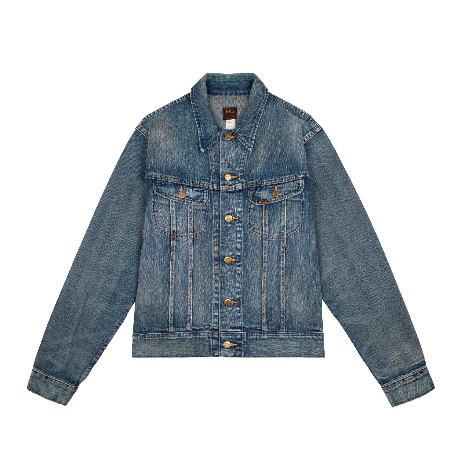 RRL Leeland Indigo Denim Trucker Jacket - Image 6