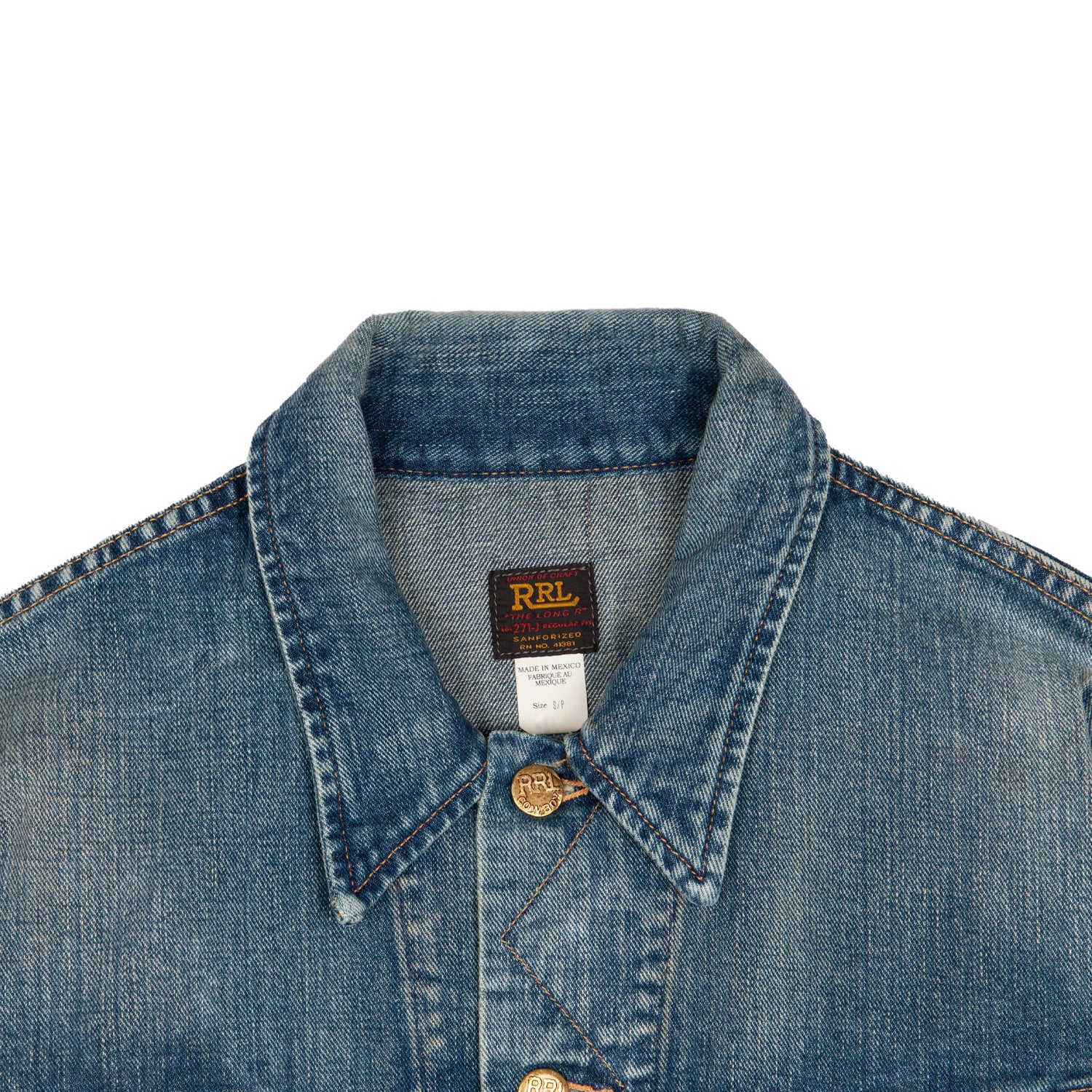 RRL Leeland Indigo Denim Trucker Jacket - Image 7