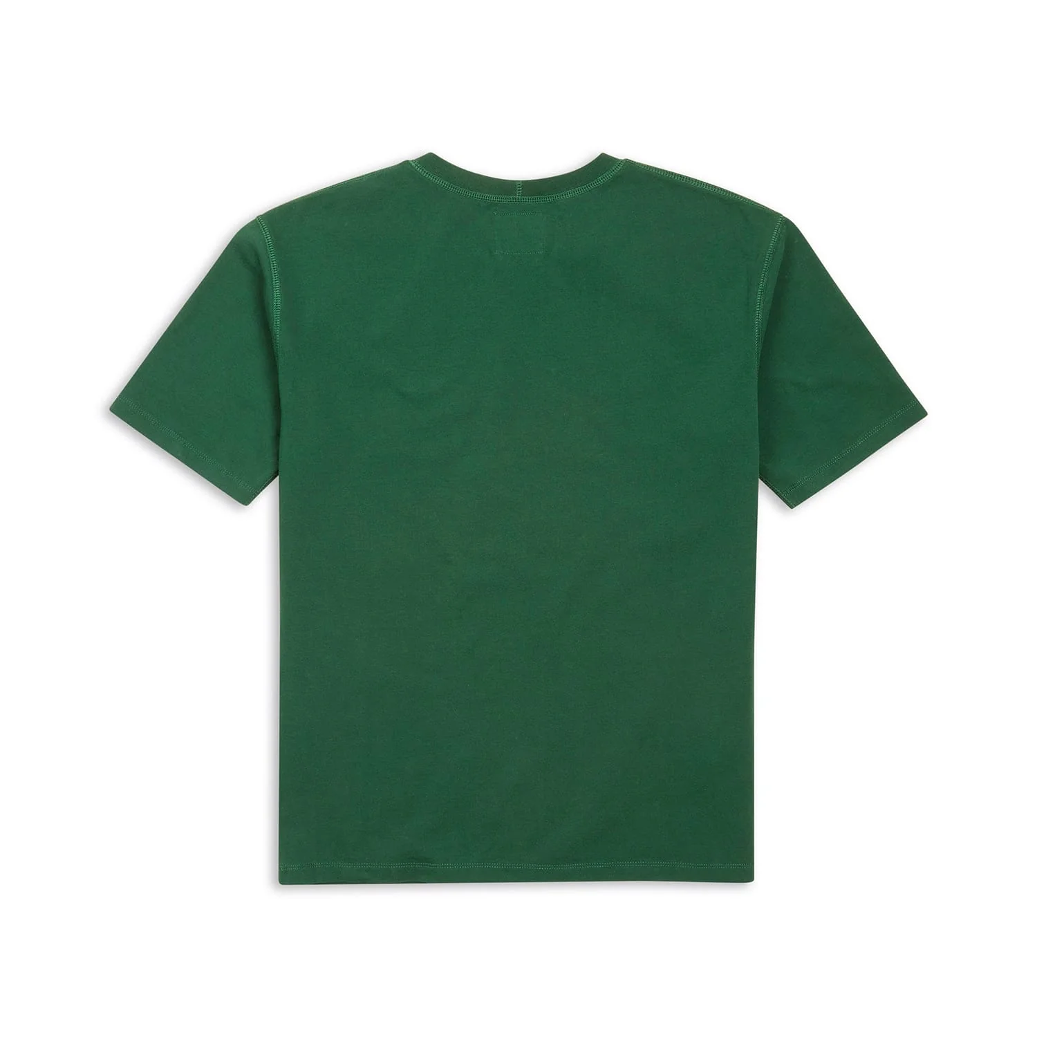 Drake's Forest Green Cotton Crew Neck Hiking T-Shirt - Image 4