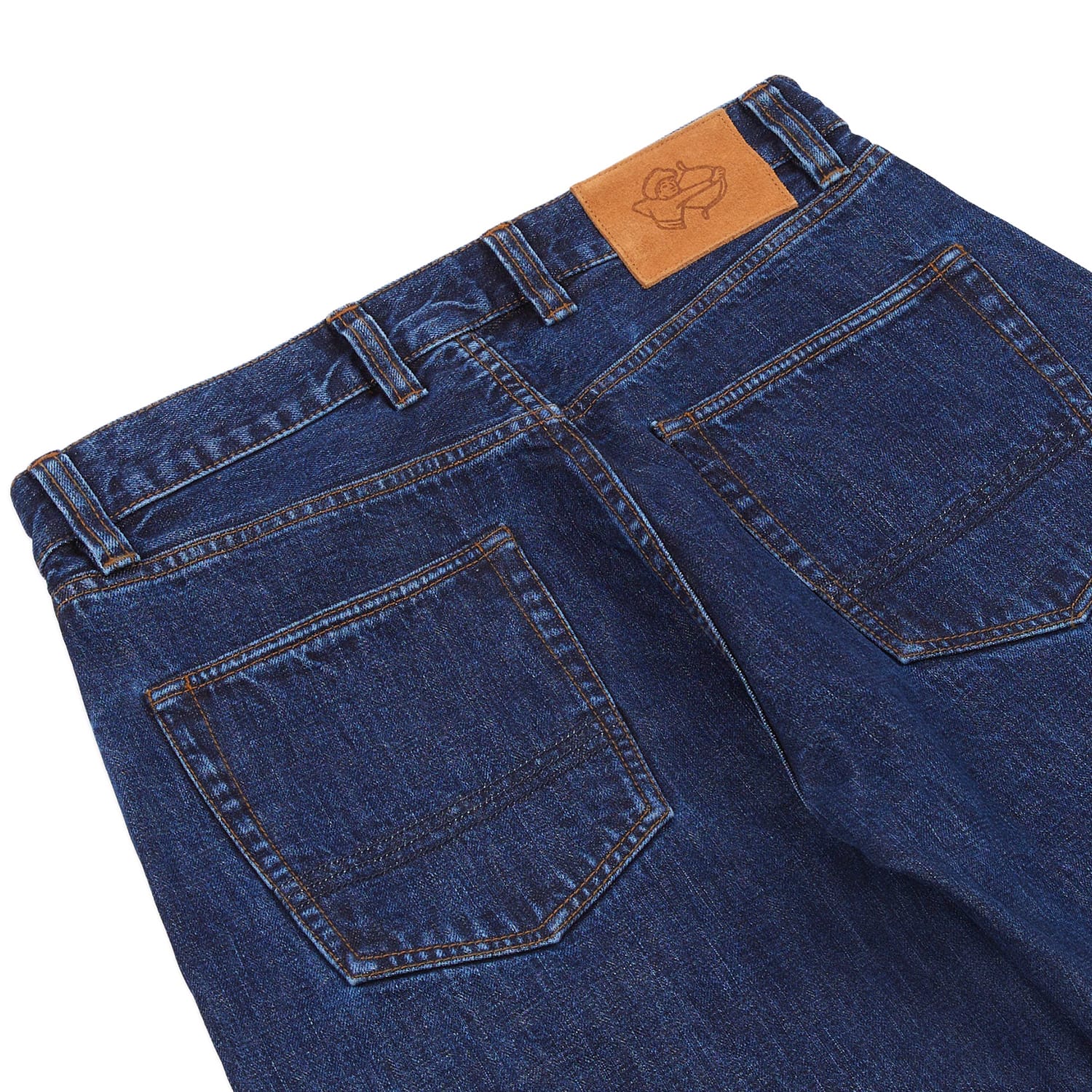 Drake's Stone Wash 14.2oz Japanese Selvedge Denim Five-Pocket Jeans - Image 3