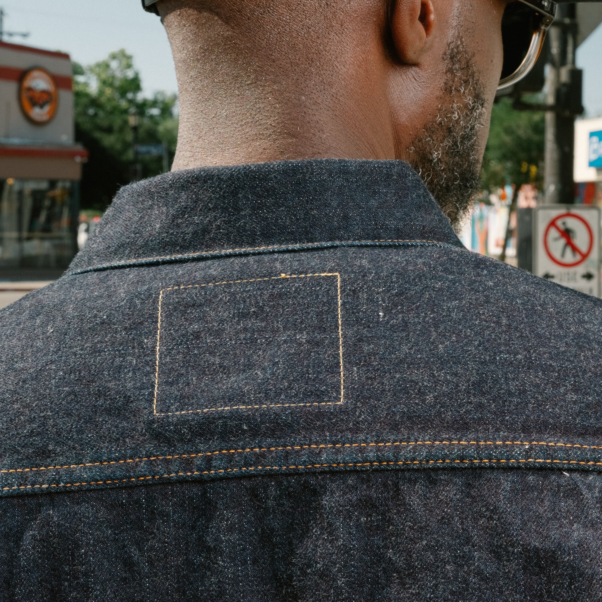 The Flat Head FN-OJ-D002 1950s Type 2 Denim Jacket Indigo - Image 7