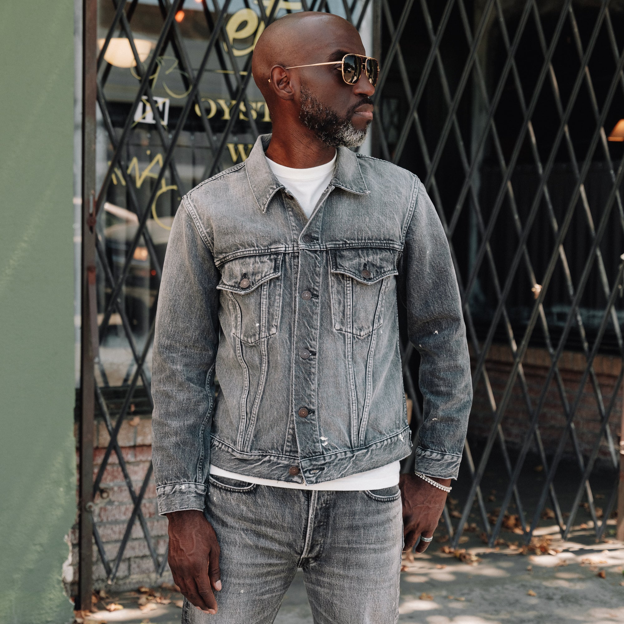 Full Count Type 3 Denim Jacket Black Dartford Splatter FINAL SALE - Image 4