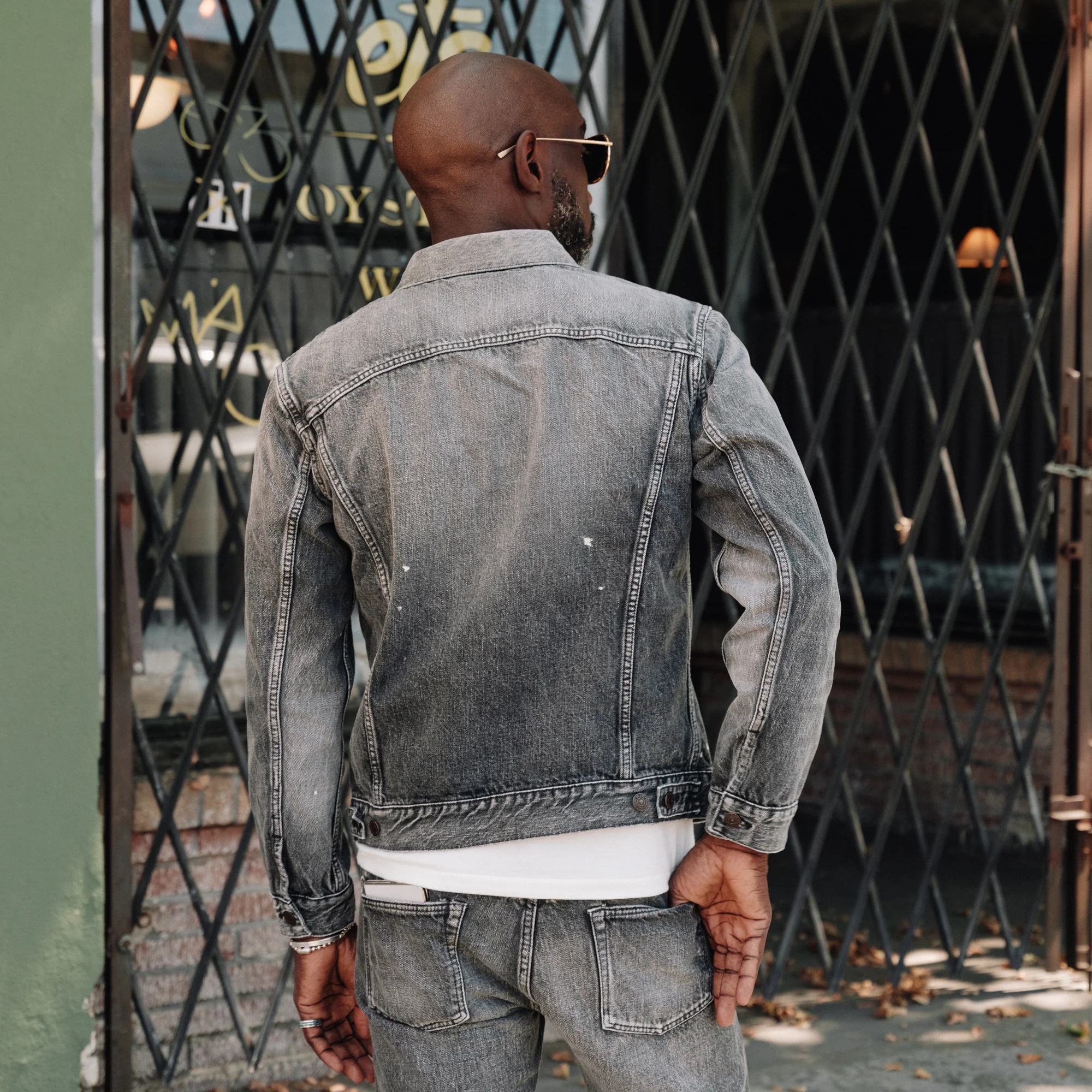 Full Count Type 3 Denim Jacket Black Dartford Splatter FINAL SALE - Image 5