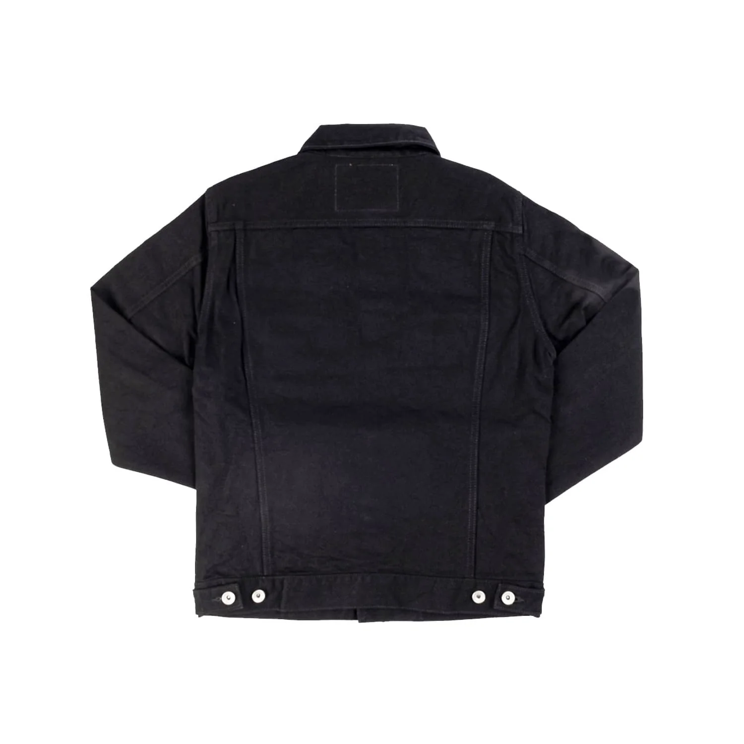 Iron Heart IHJ-86-BLK 14oz Selvedge Denim Modified Type III Jacket Black/ Black - Image 5