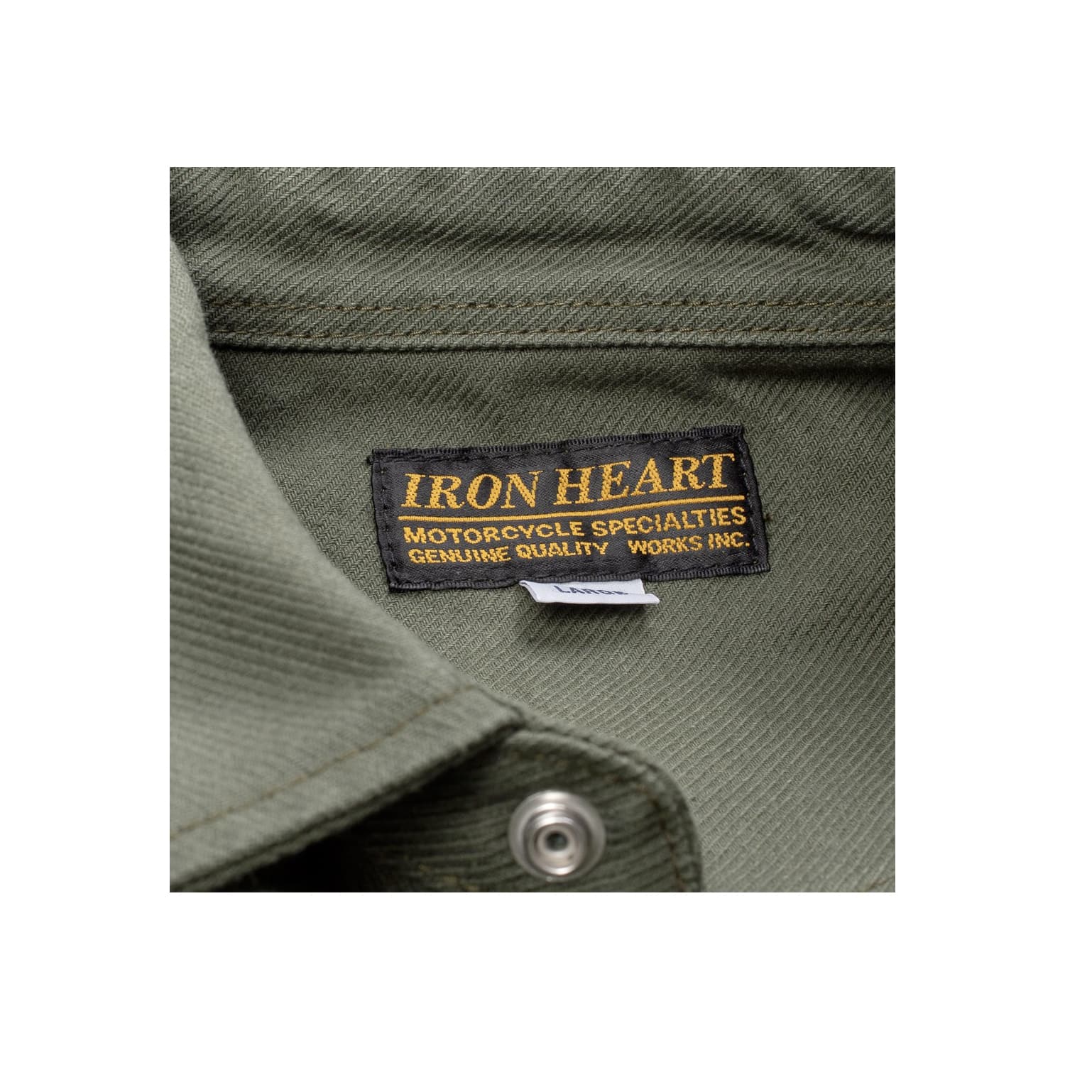 Iron Heart IHSH-235-OLV 13oz Military Serge Western Olive Drab Green - Image 10