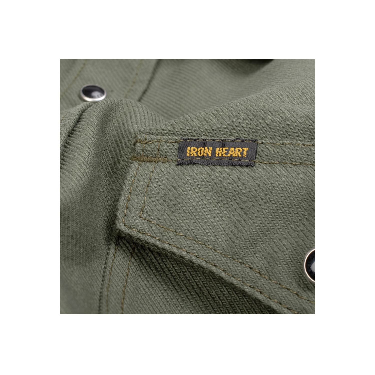 Iron Heart IHSH-235-OLV 13oz Military Serge Western Olive Drab Green - Image 8