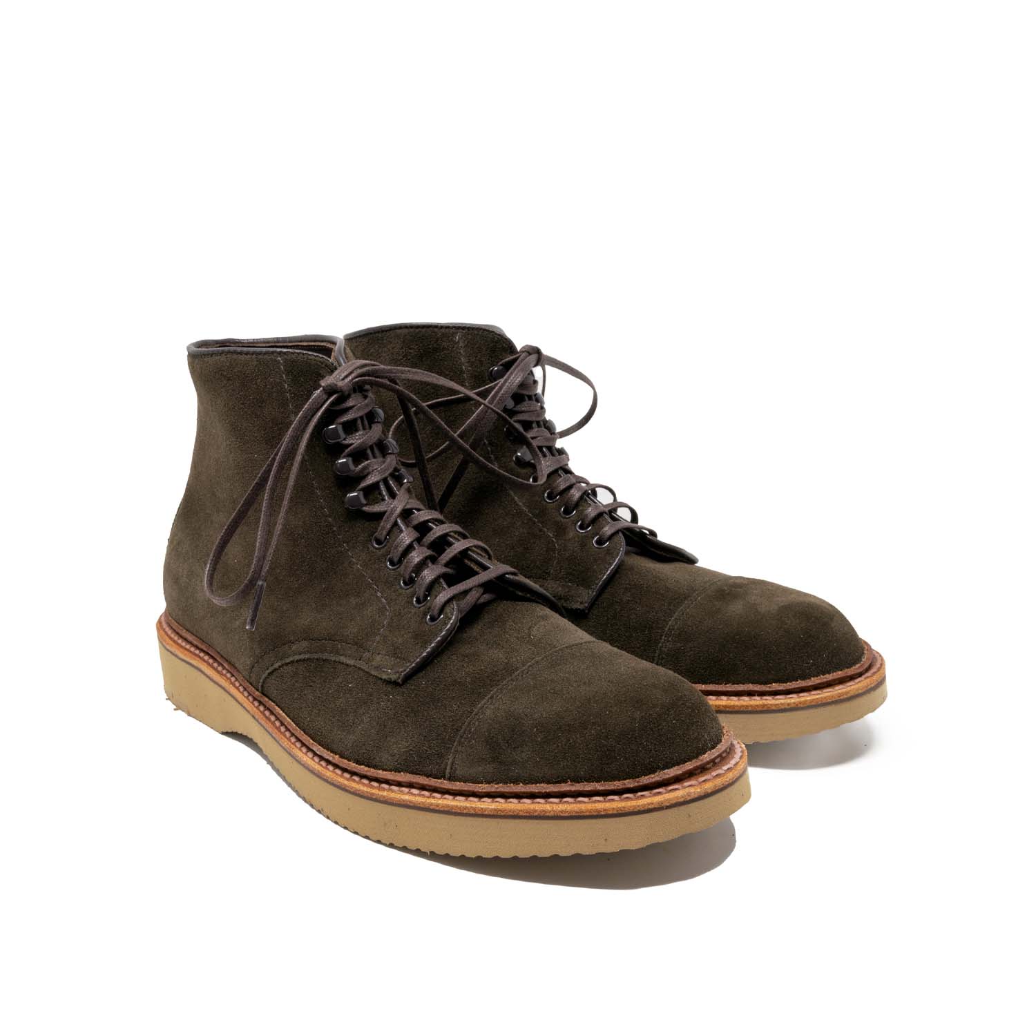 Alden x Snake Oil Provisions Monterey Boot Loden Suede - Image 4