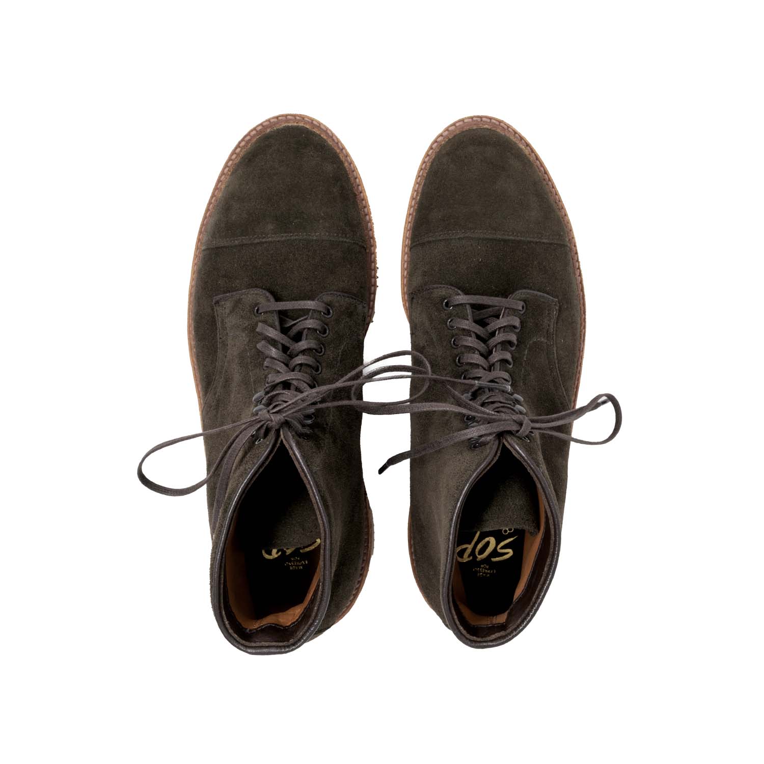 Alden x Snake Oil Provisions Monterey Boot Loden Suede - Image 7