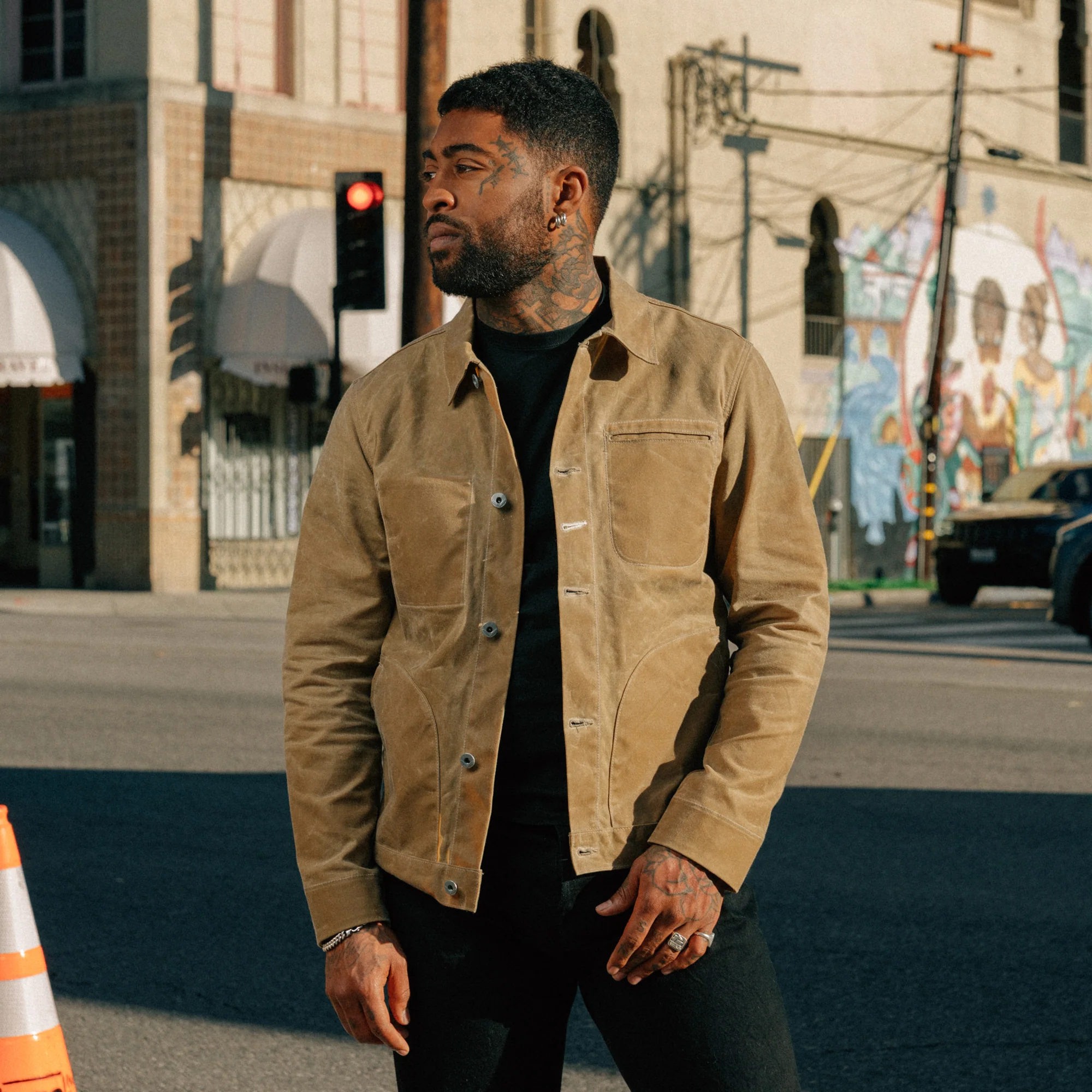 Rogue Territory Waxed Ridgeline Supply Jacket Tan - Image 3