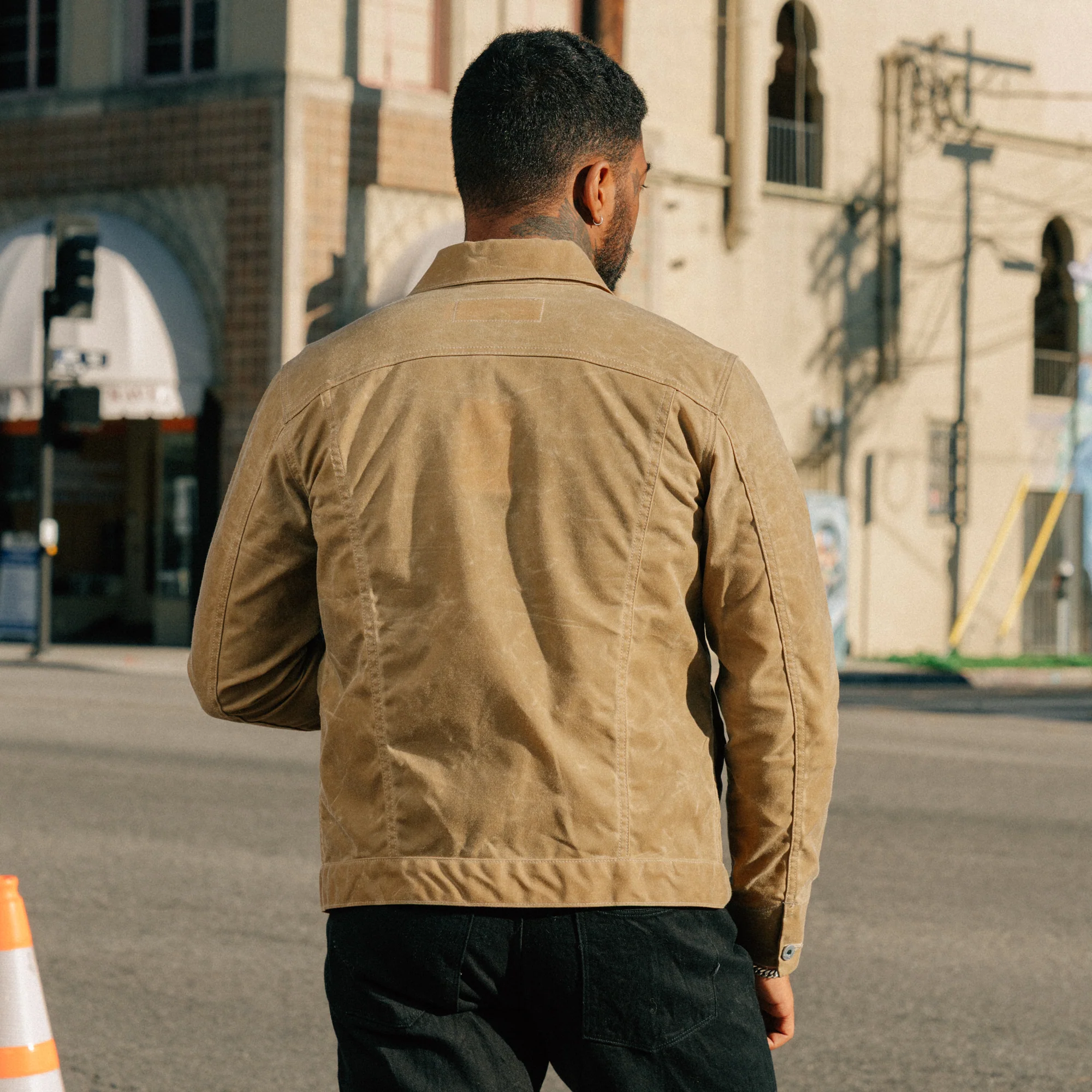 Rogue Territory Waxed Ridgeline Supply Jacket Tan - Image 6