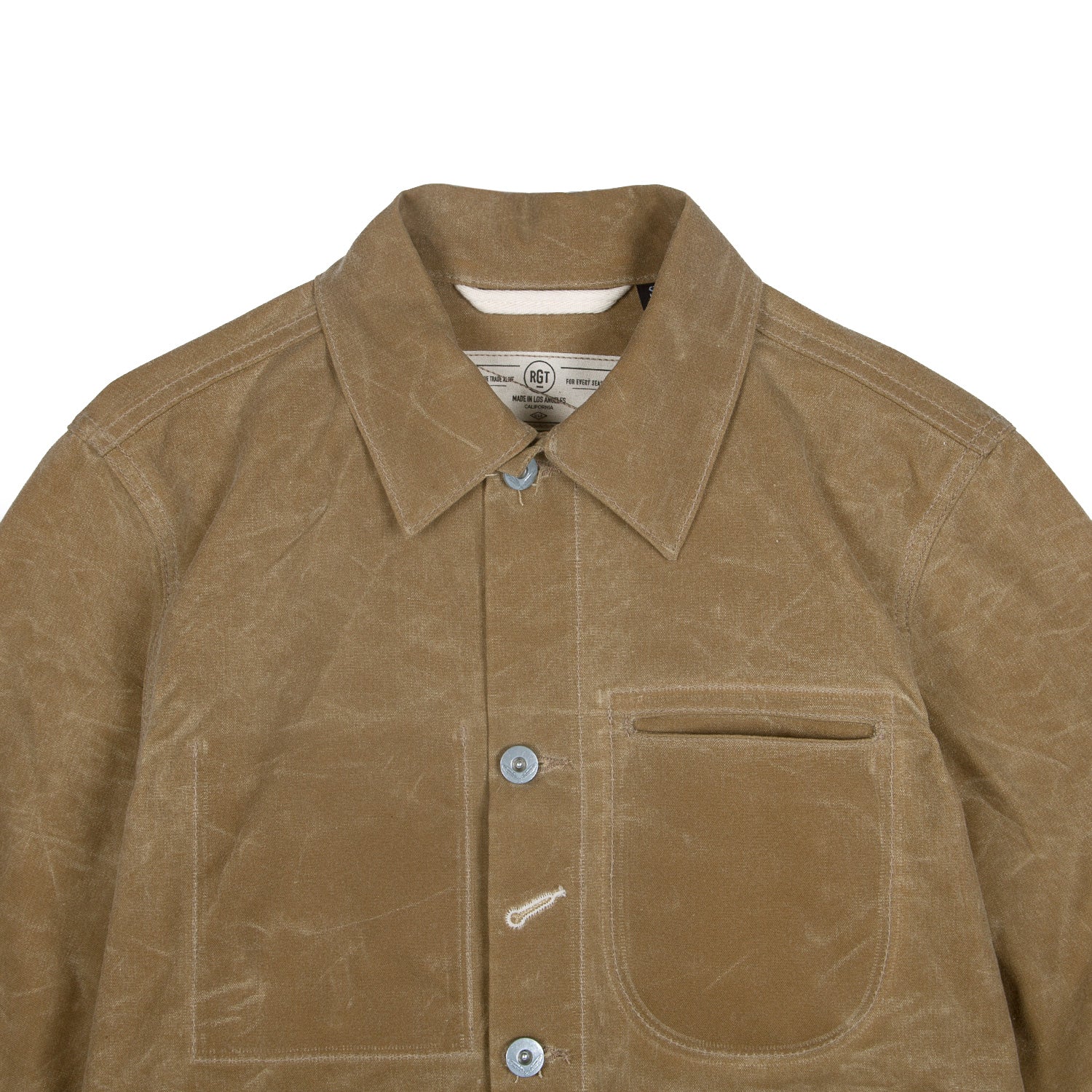 Rogue Territory Waxed Ridgeline Supply Jacket Tan - Image 8