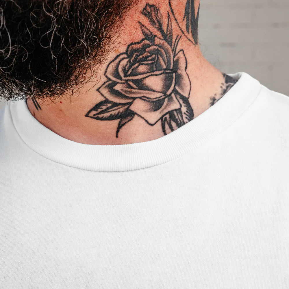 Schaeffer's Garment Hotel Ringspun Pocket Tee Off White - Image 3