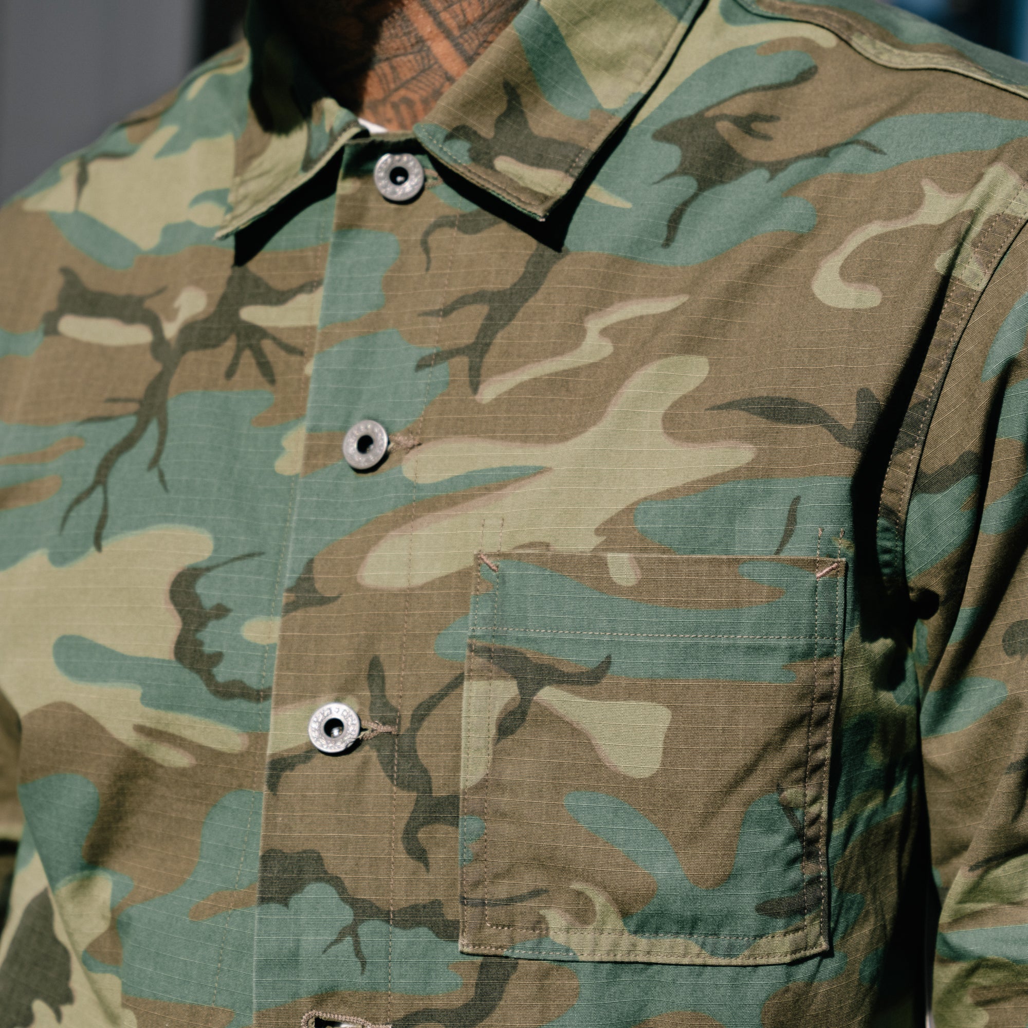RRL Camo Ripstop Overshirt Camo - Image 10