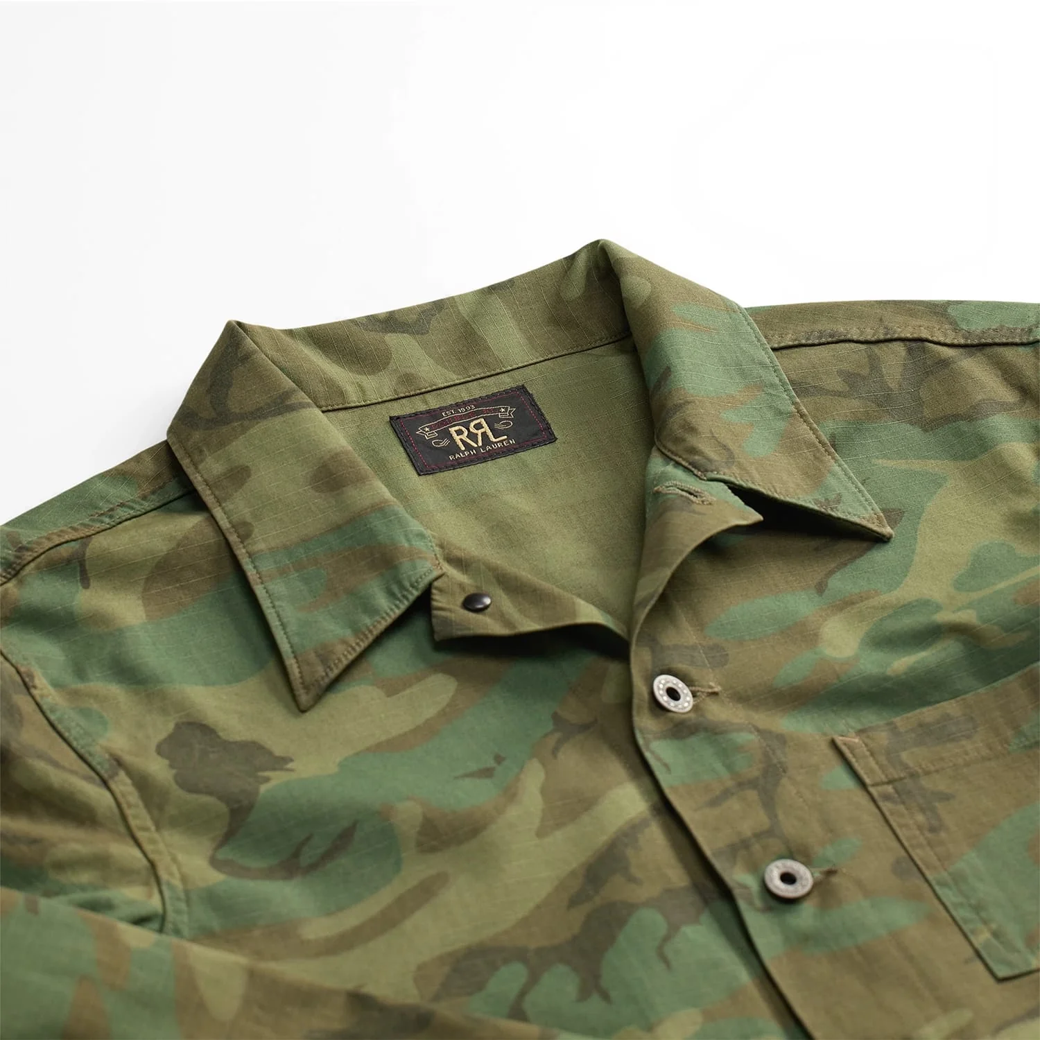 RRL Camo Ripstop Overshirt Camo - Image 6