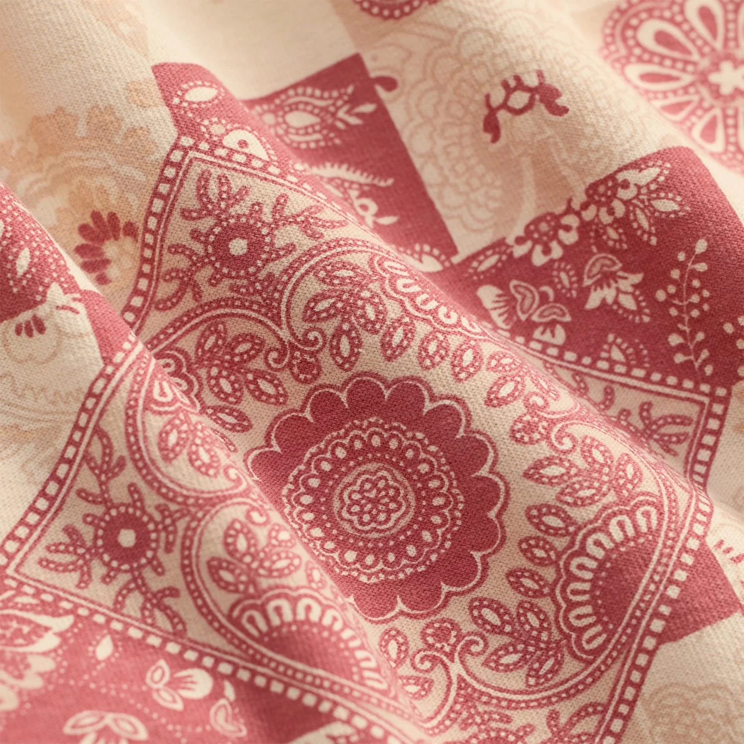 RRL Slim Fit Jersey Western Shirt Red/ Multi - Image 7