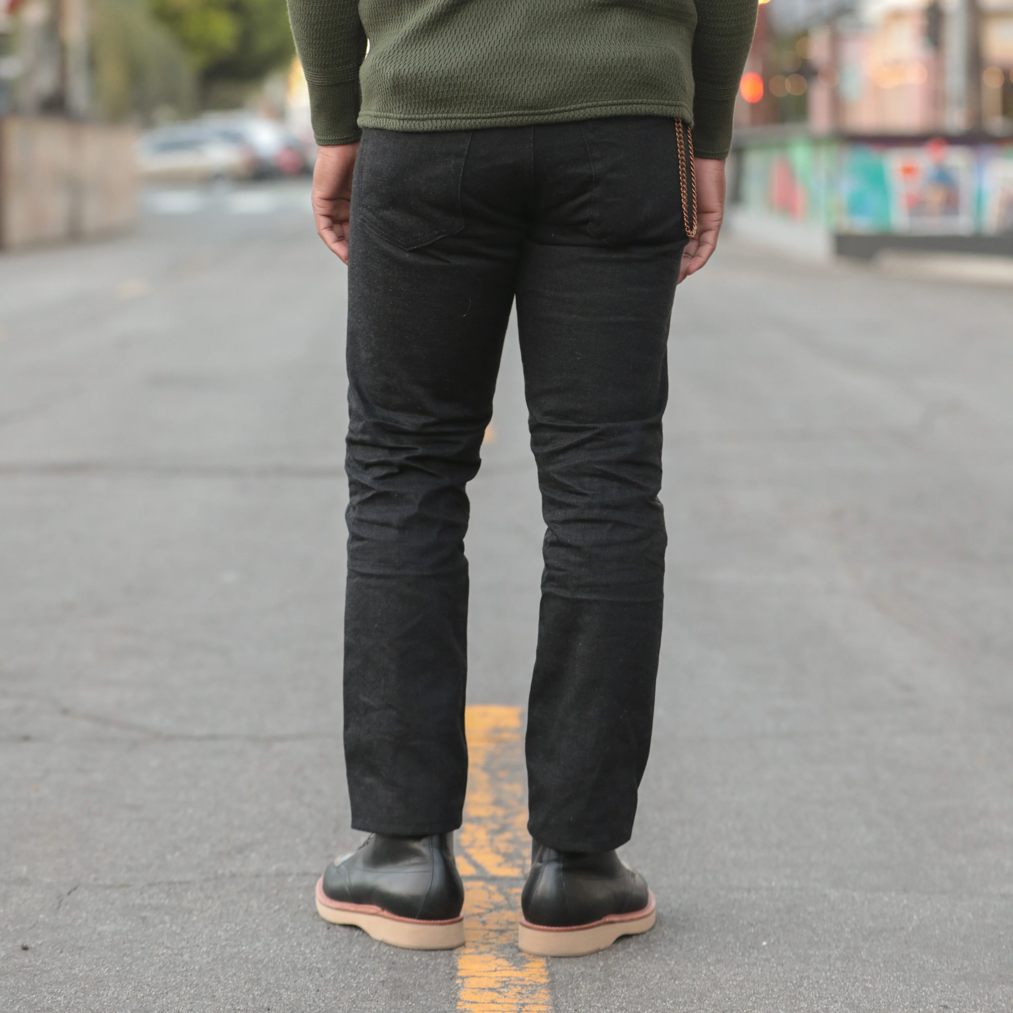 RRL Slim Fit Jeans Black - Image 3