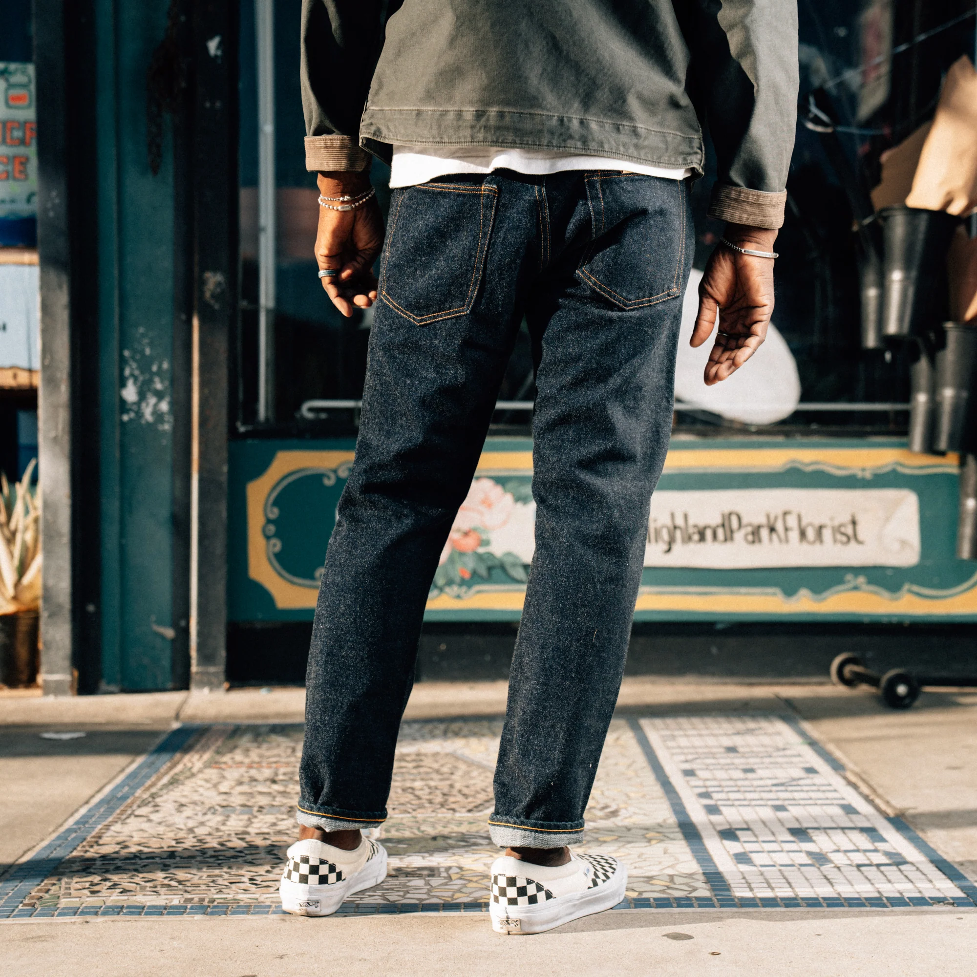 RRL Slim Fit Selvedge Jean Indigo Rinse - Image 4