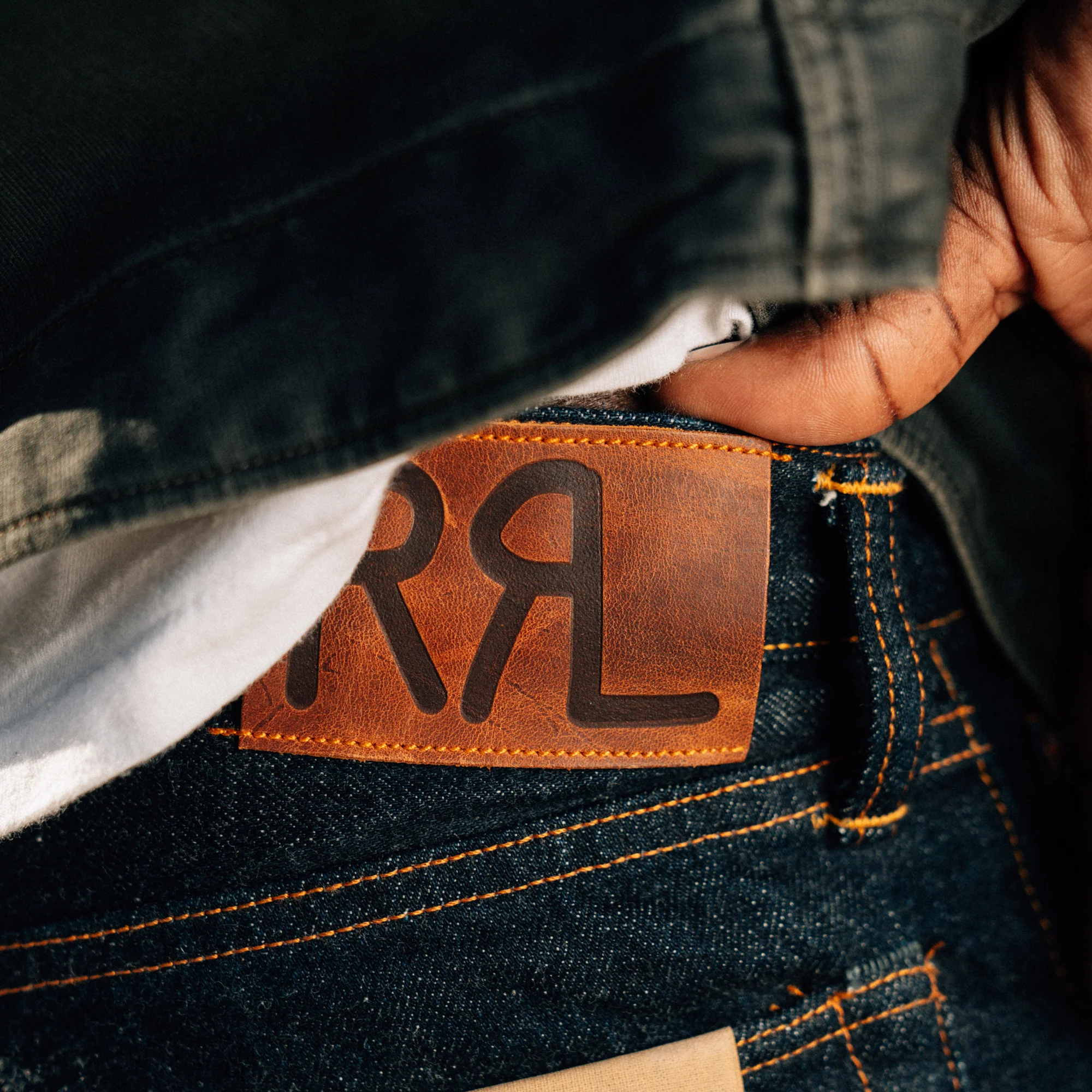 RRL Slim Fit Selvedge Jean Indigo Rinse - Image 5