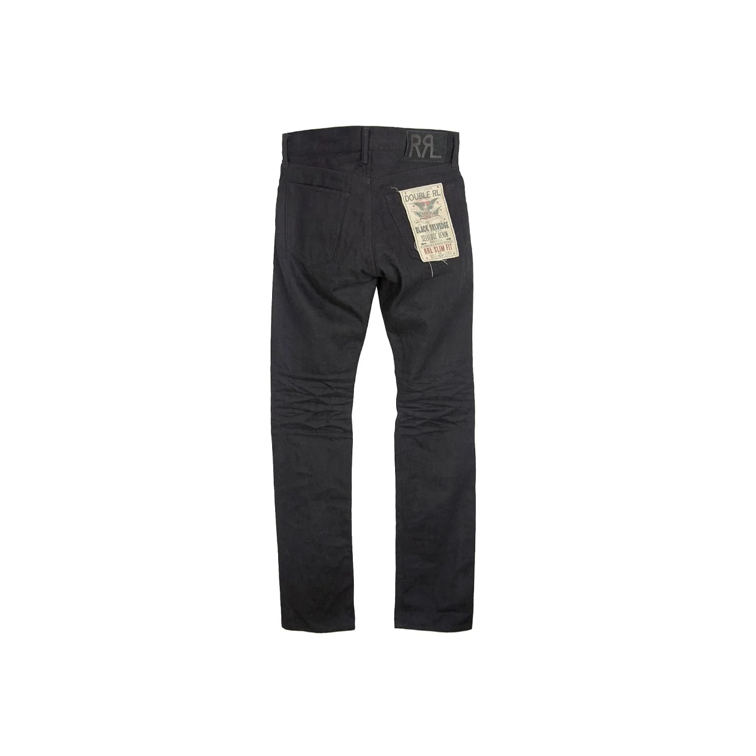 RRL Slim Fit Jeans Black - Image 4