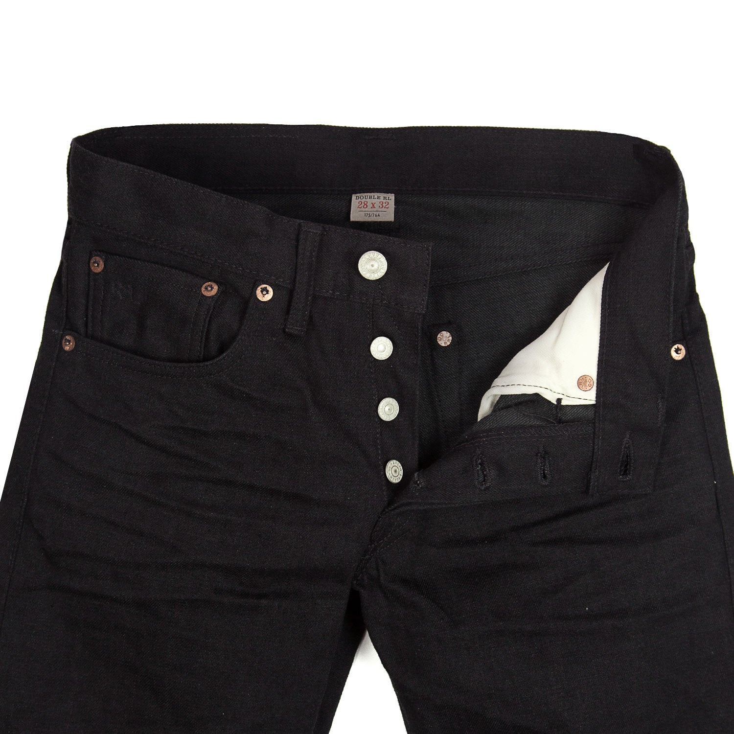 RRL Slim Fit Jeans Black - Image 5