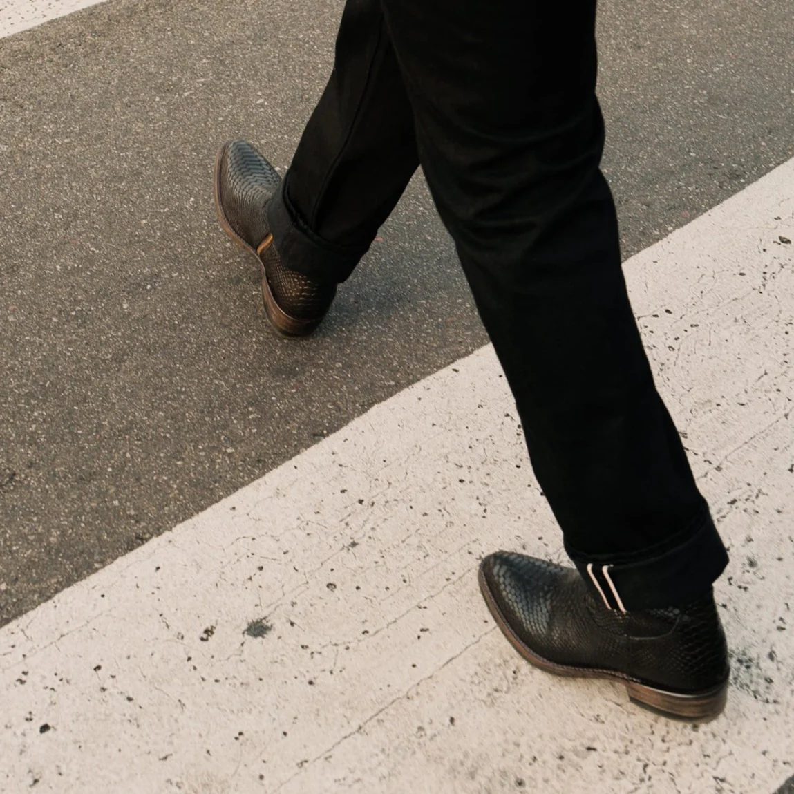 Santa Rosa Brand x Snake Oil Provisions Heartbreaker Boot Black Snake - Image 4