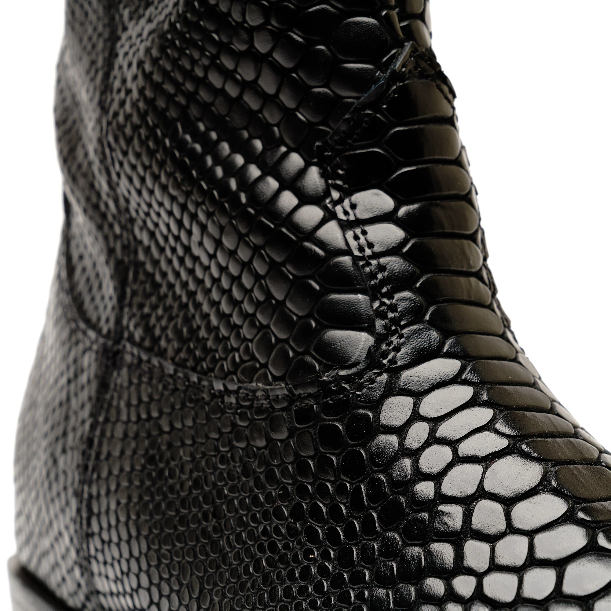 Santa Rosa Brand x Snake Oil Provisions Heartbreaker Boot Black Snake - Image 8