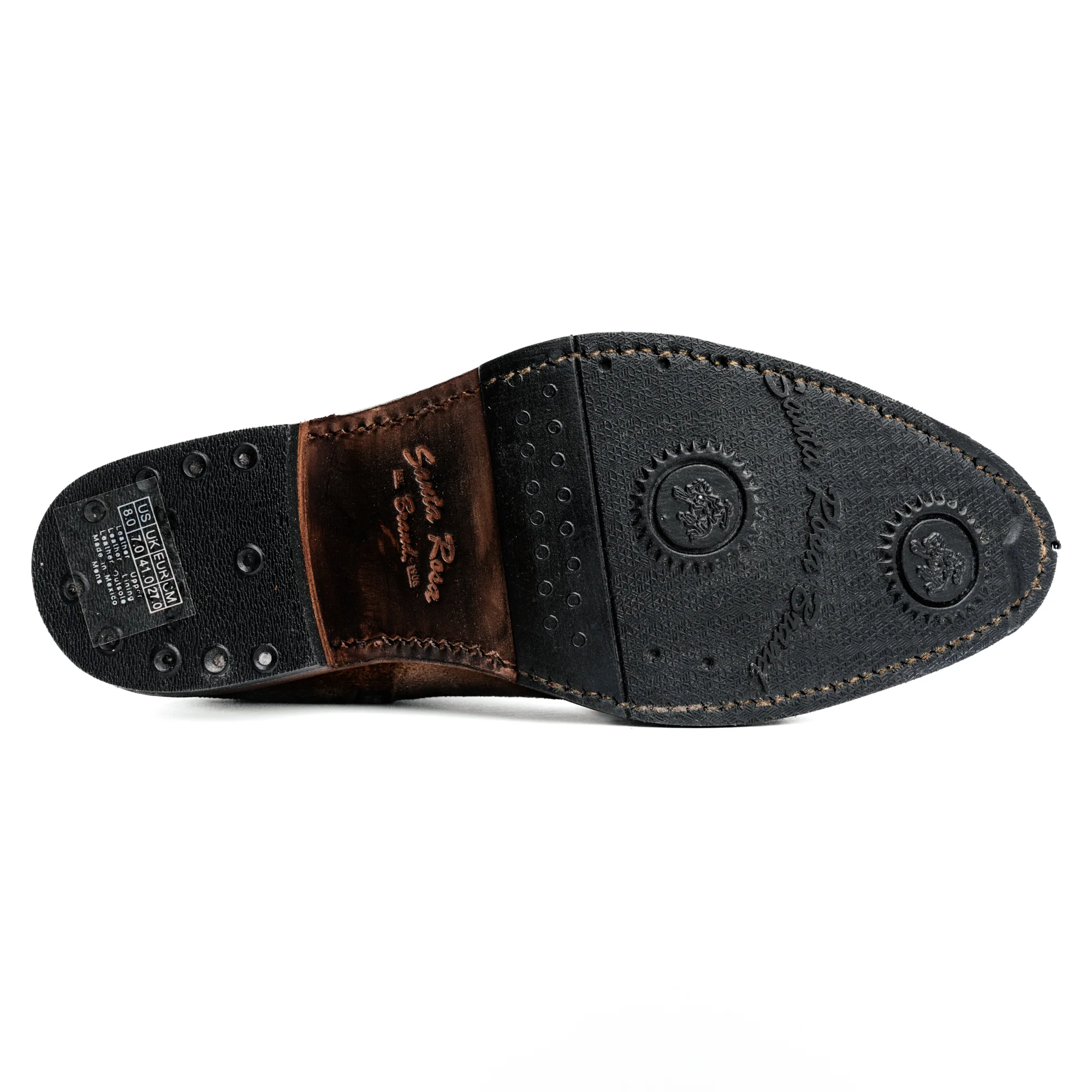 Santa Rosa x Snake Oil Provisions Heartbreaker Boot Tobacco Suede - Image 4