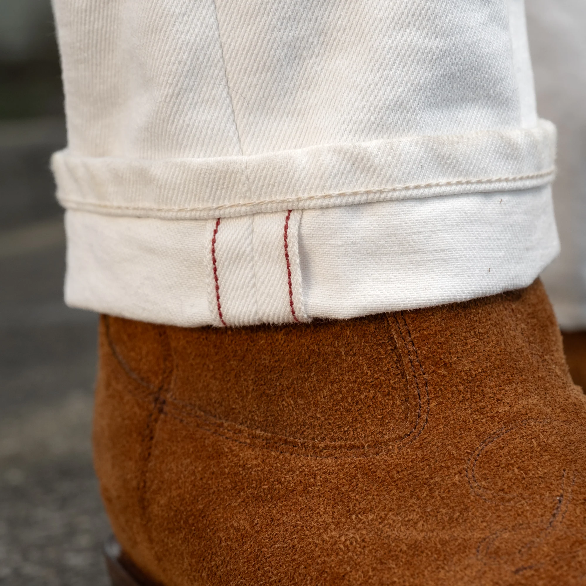 Schaeffer's Garment Hotel x SOP 103 Tall Straight Jean White FINAL SALE - Image 5