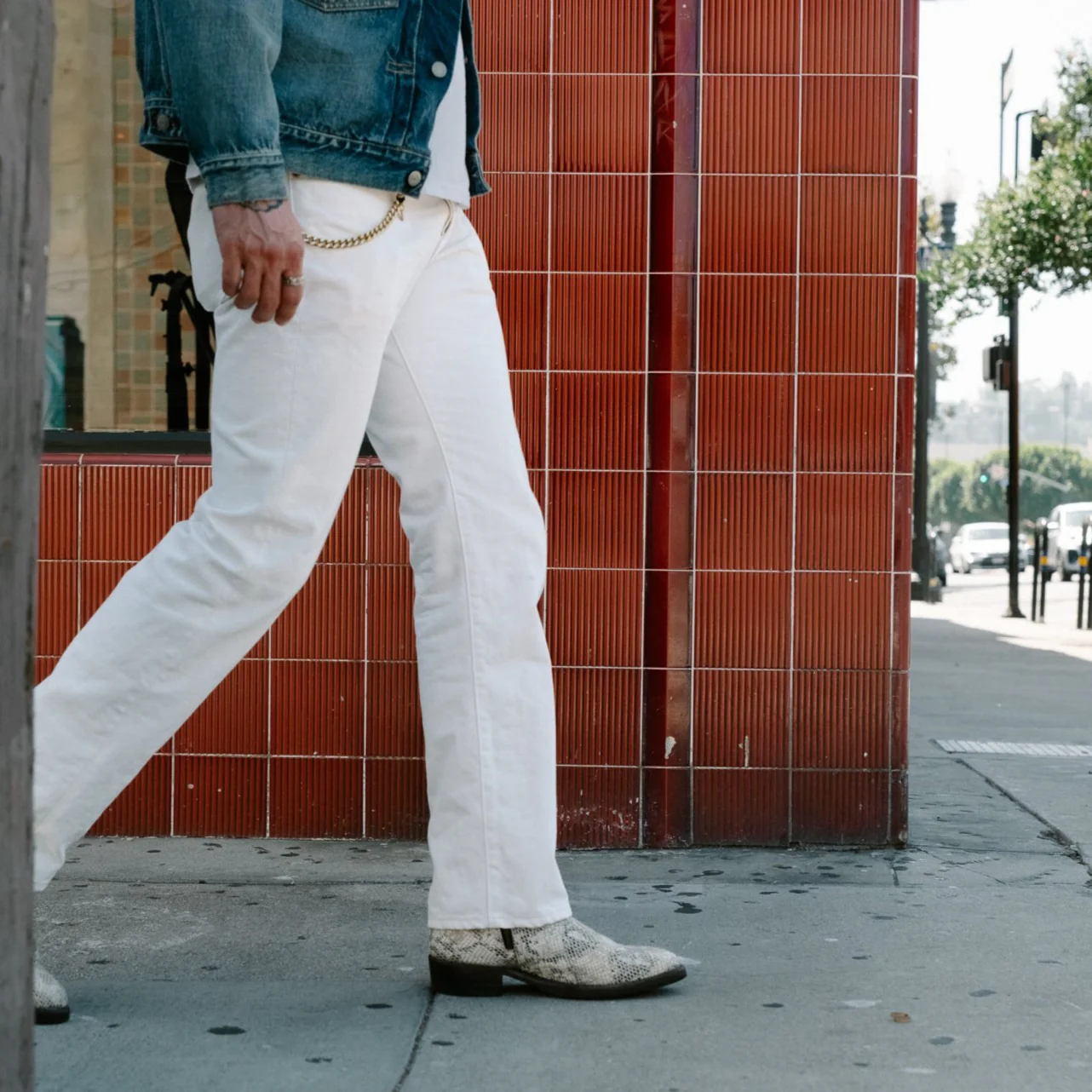 Schaeffer's Garment Hotel x SOP 103 Tall Straight Jean White FINAL SALE - Image 7