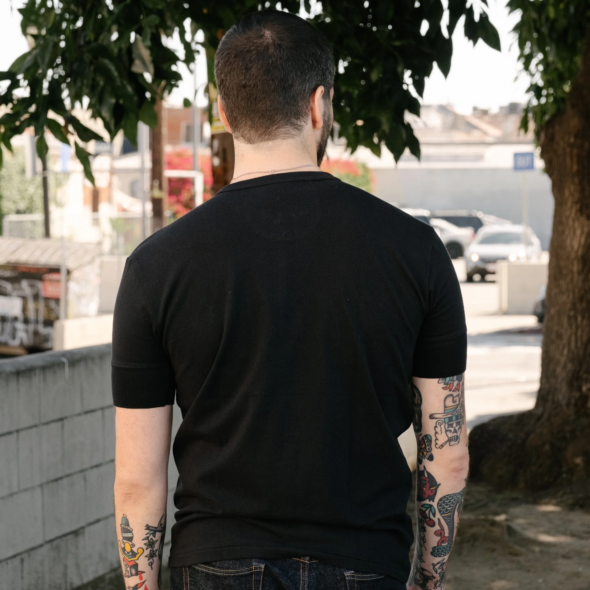 Glad Hand & Co. Short Sleeve Pocket Henley Black - Image 4