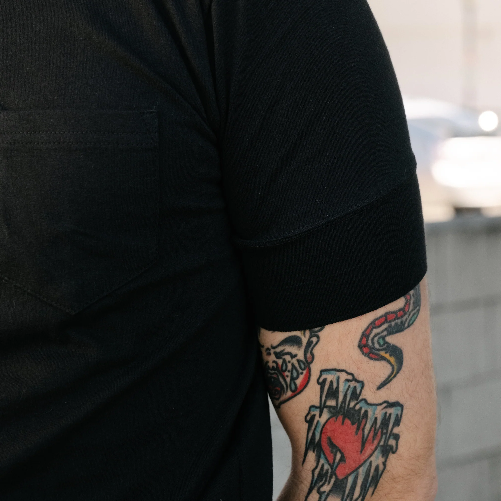 Glad Hand & Co. Short Sleeve Pocket Henley Black - Image 6