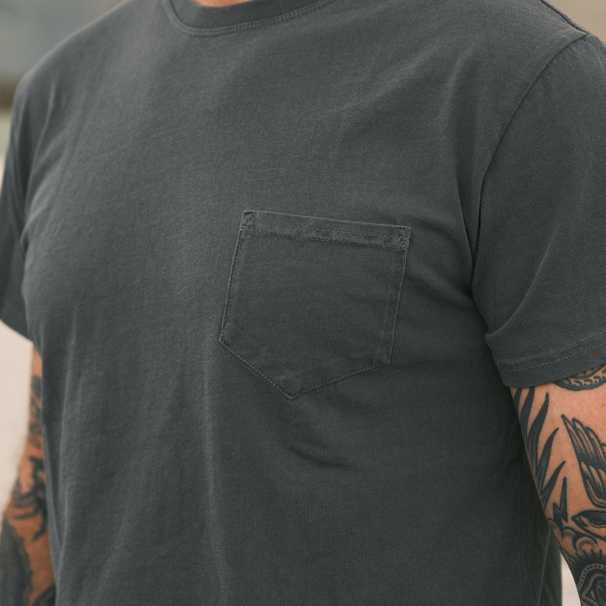 Snake Oil Provisions SOP Pocket Tee Charcoal FINAL SALE - Image 3