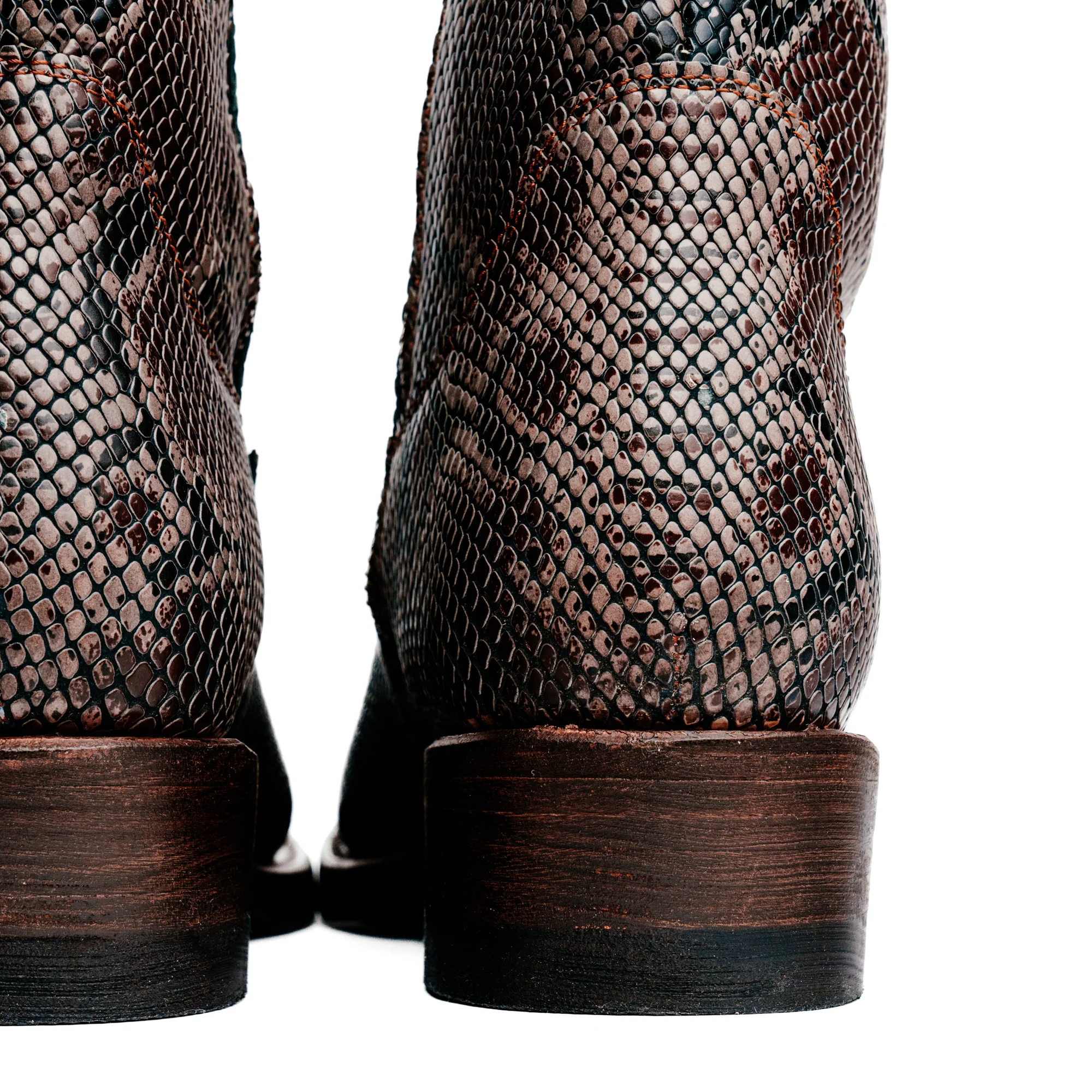 Santa Rosa Brand x Snake Oil Provisions Heartbreaker Boot Brown Snake - Image 10